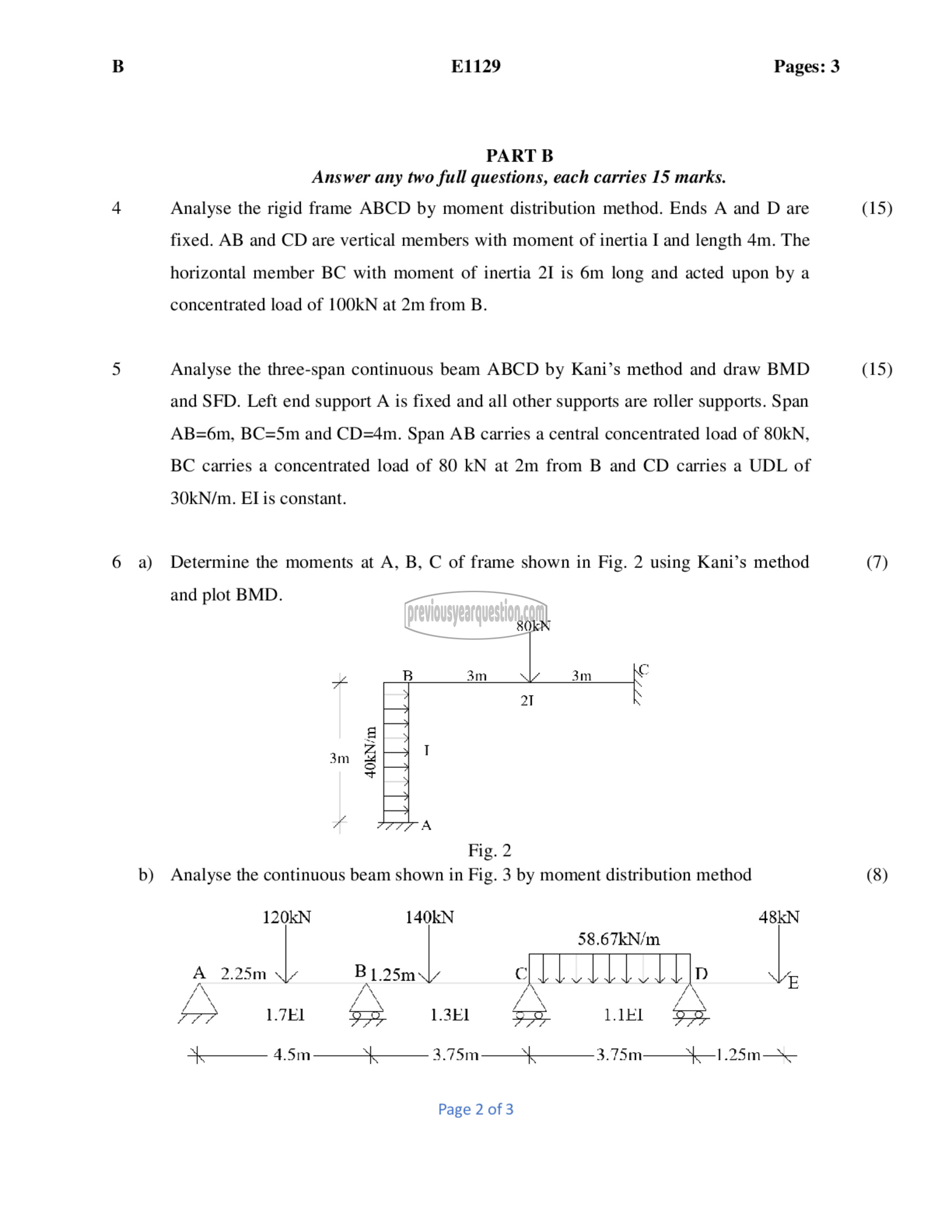 Question Paper - Structural Analysis- II-2