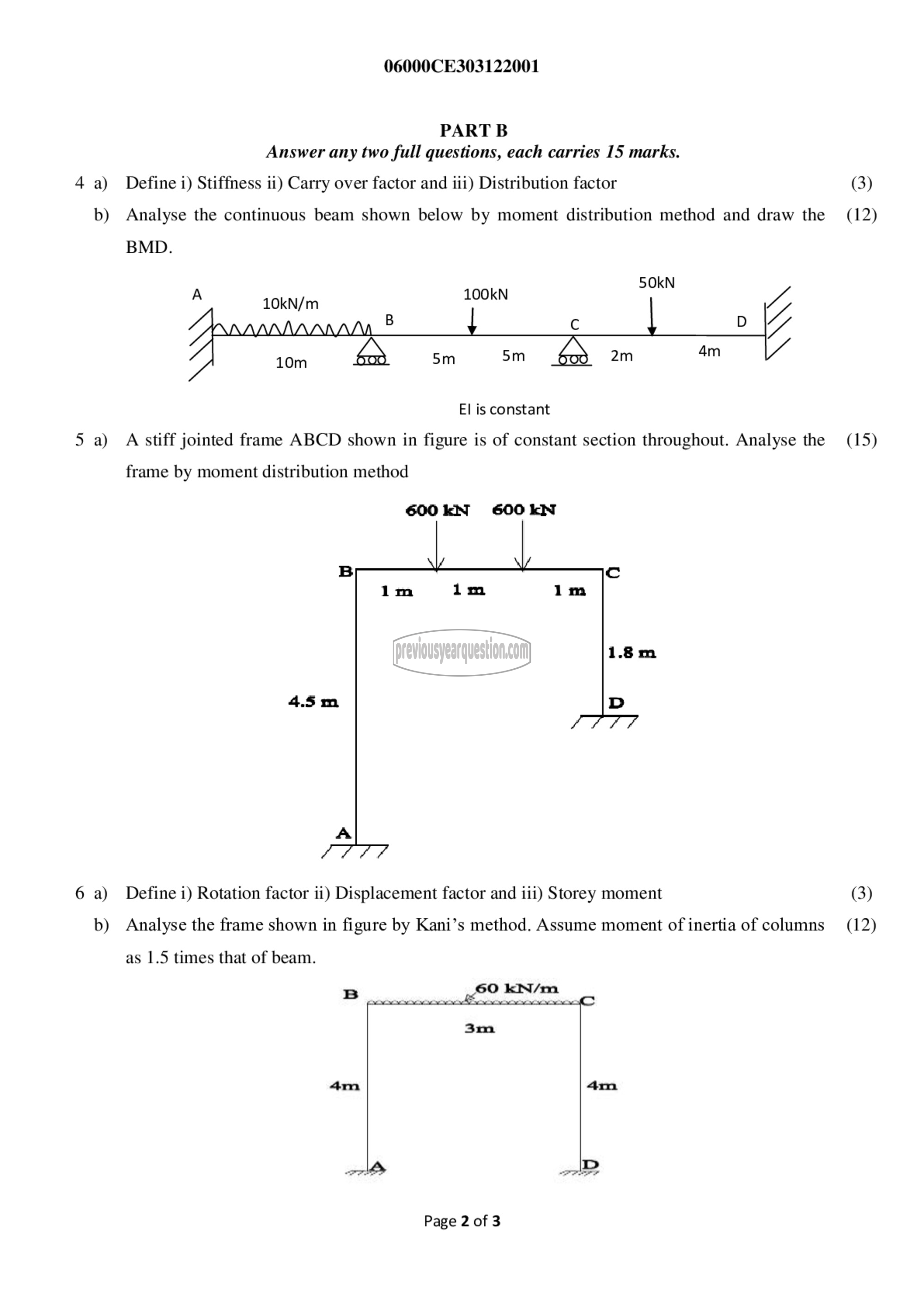 Question Paper - Structural Analysis- II-2