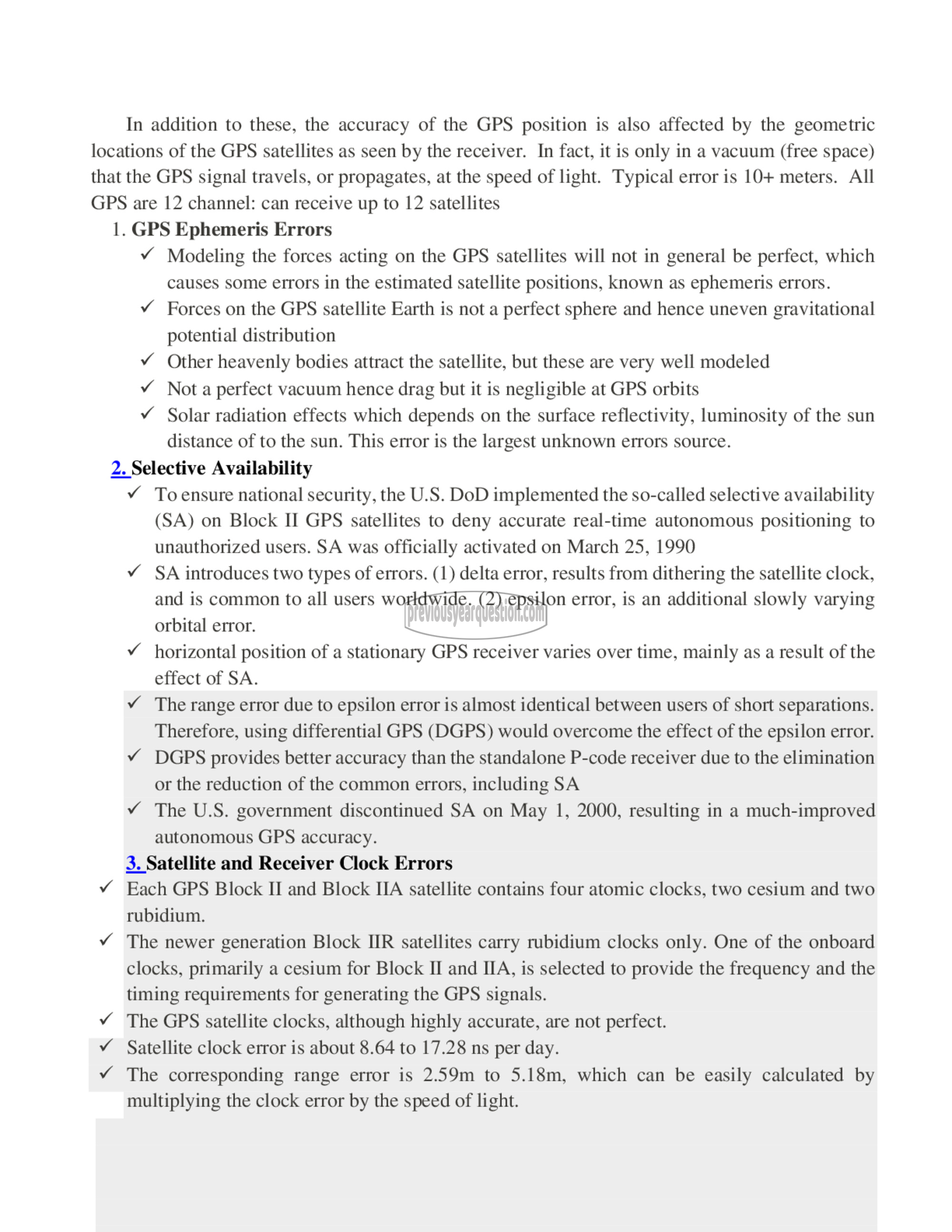 Question Paper - Geomatics-10