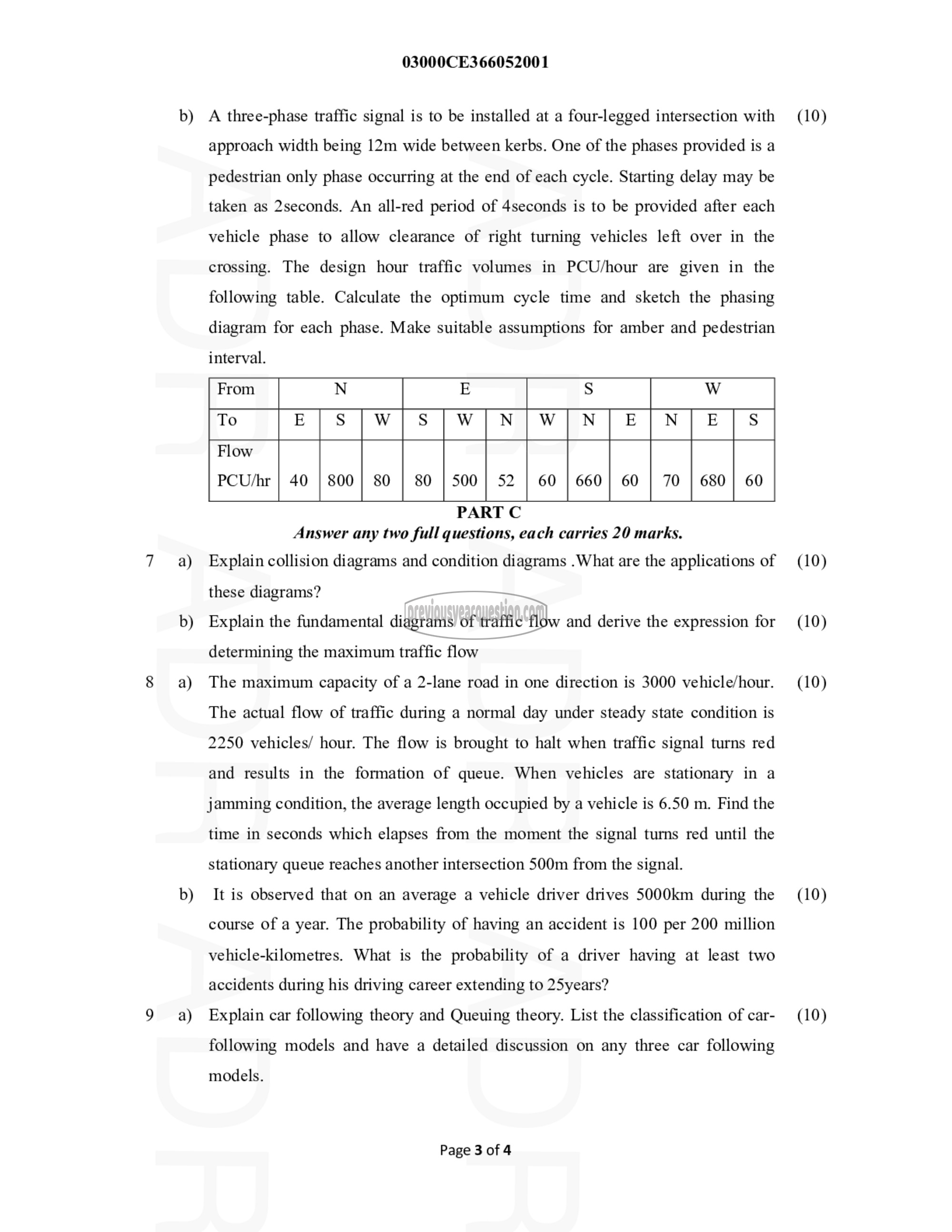 Question Paper - Traffic Engineering and Management-3