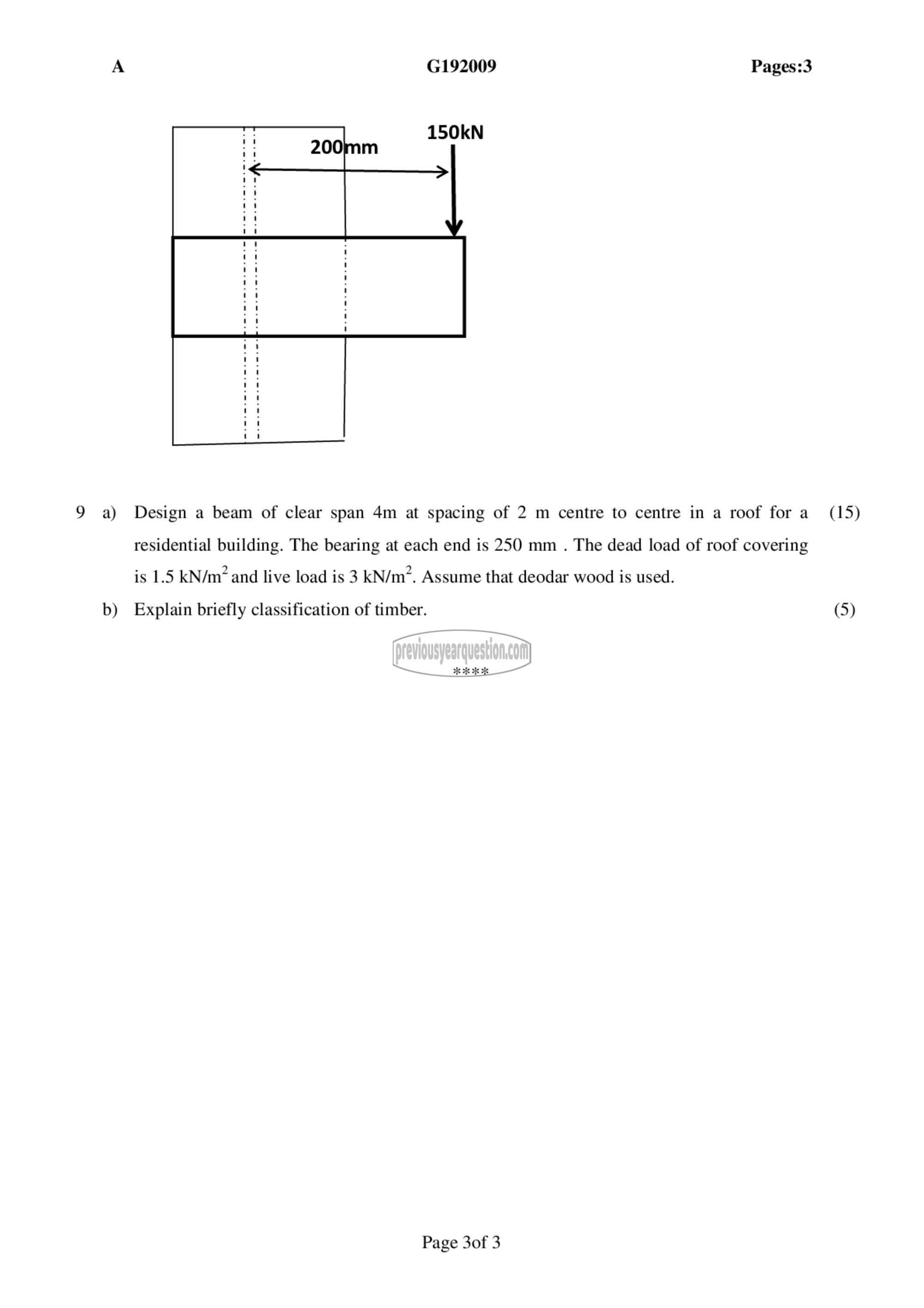 Question Paper - Design of Steel Structures-3