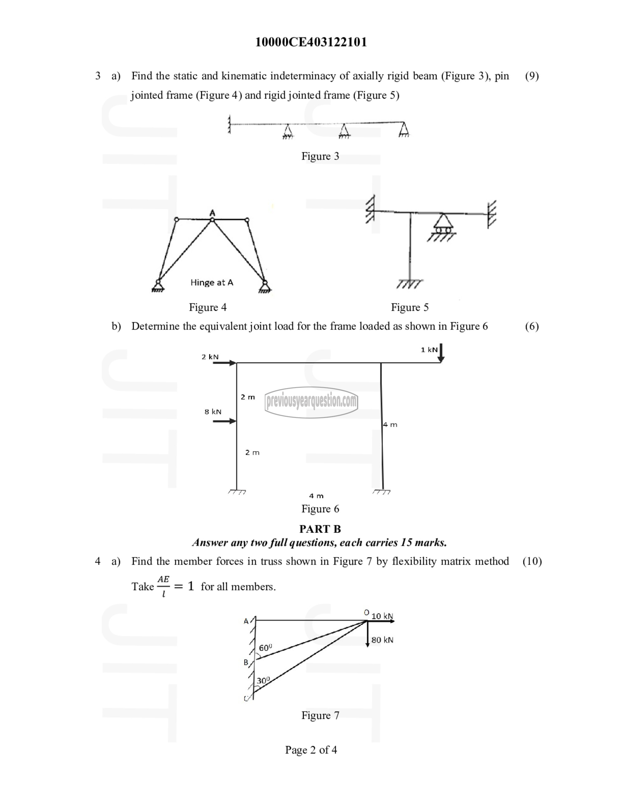 Question Paper - Structural Analysis- III-2