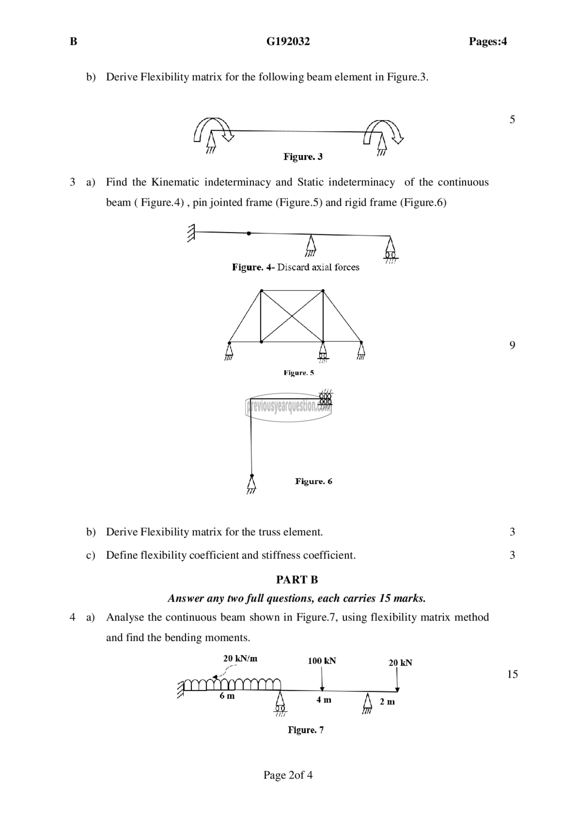 Question Paper - Structural Analysis- III-2