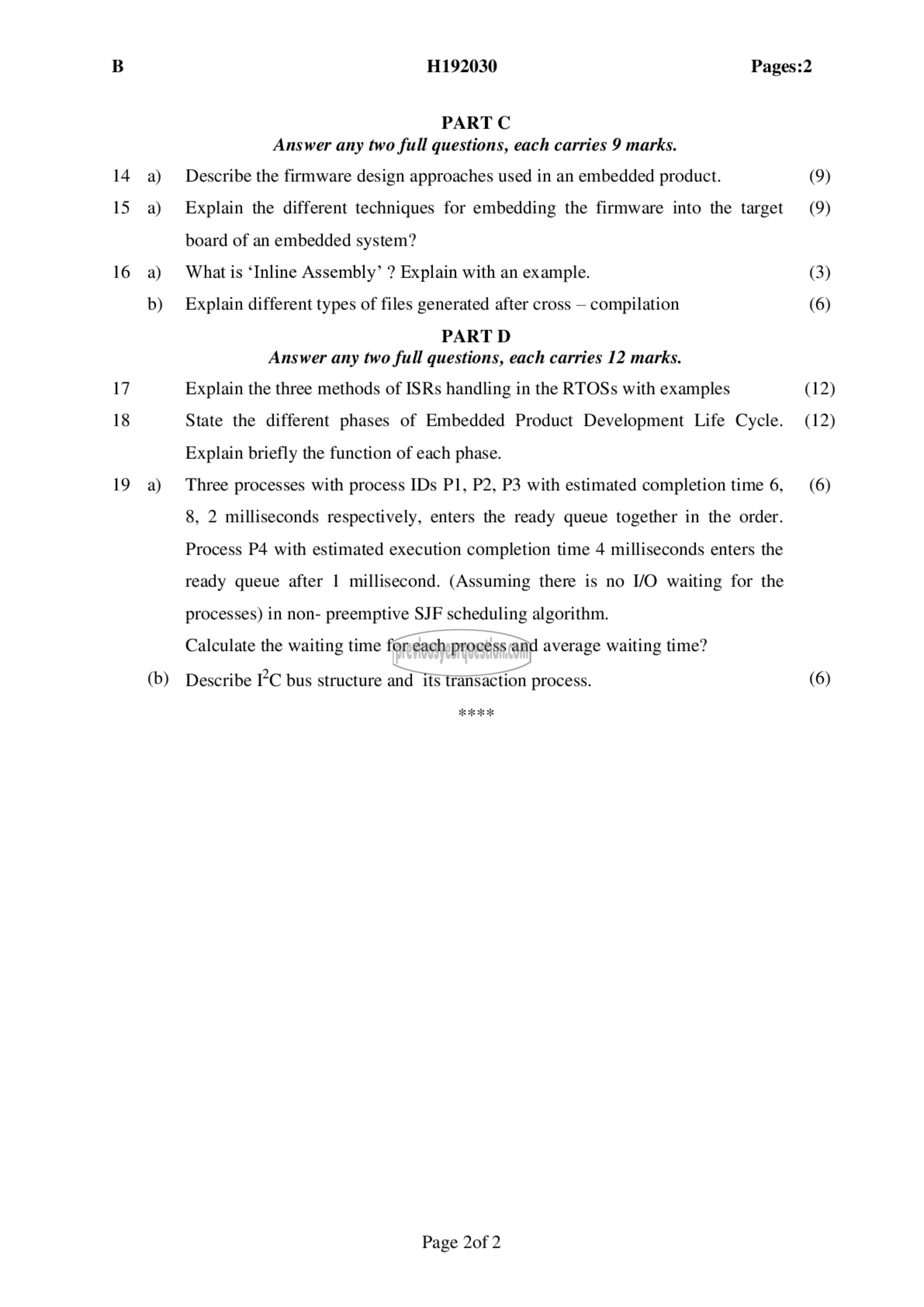 Question Paper - Civil Engineering Project Management-2