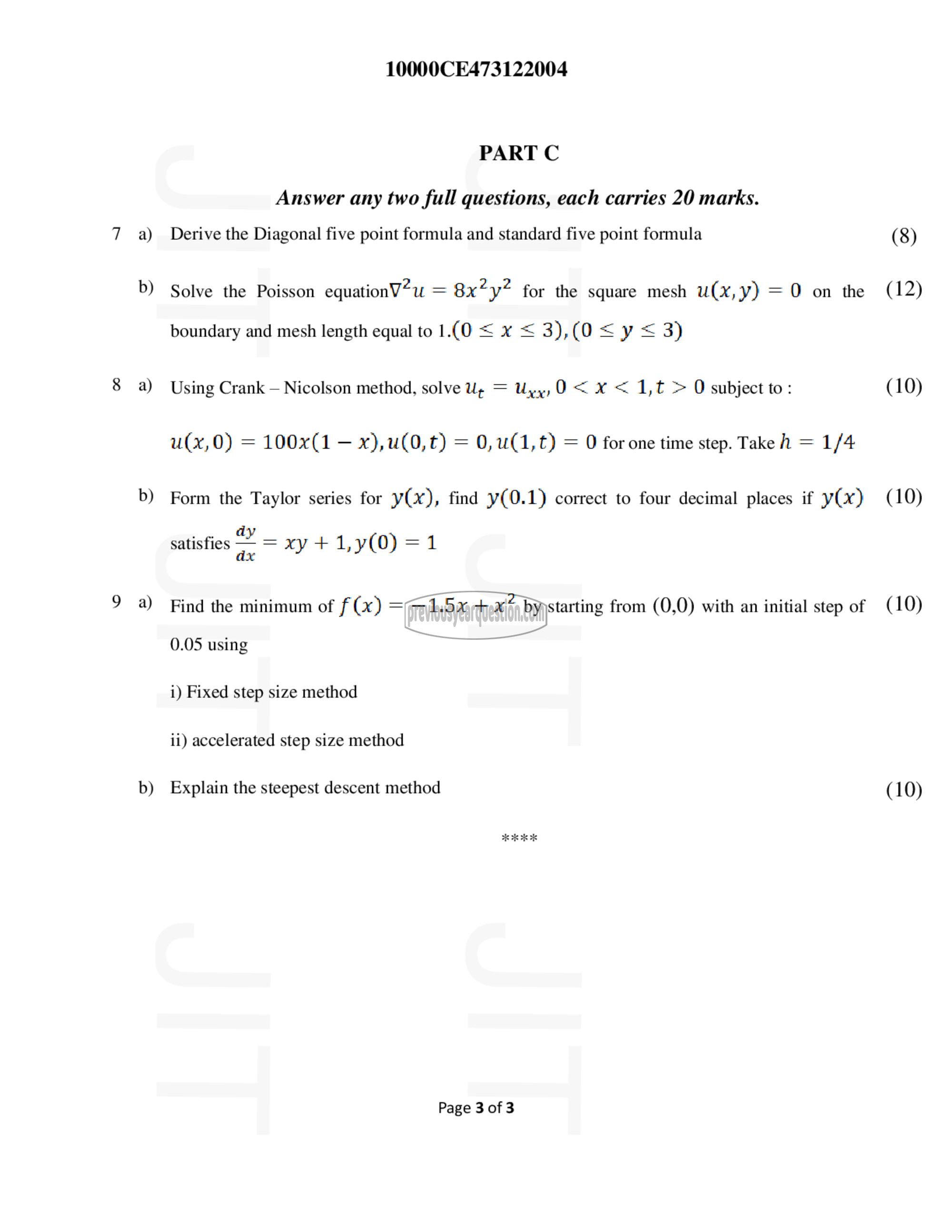 Question Paper - Advanced Computational Techniques and Optimization-3