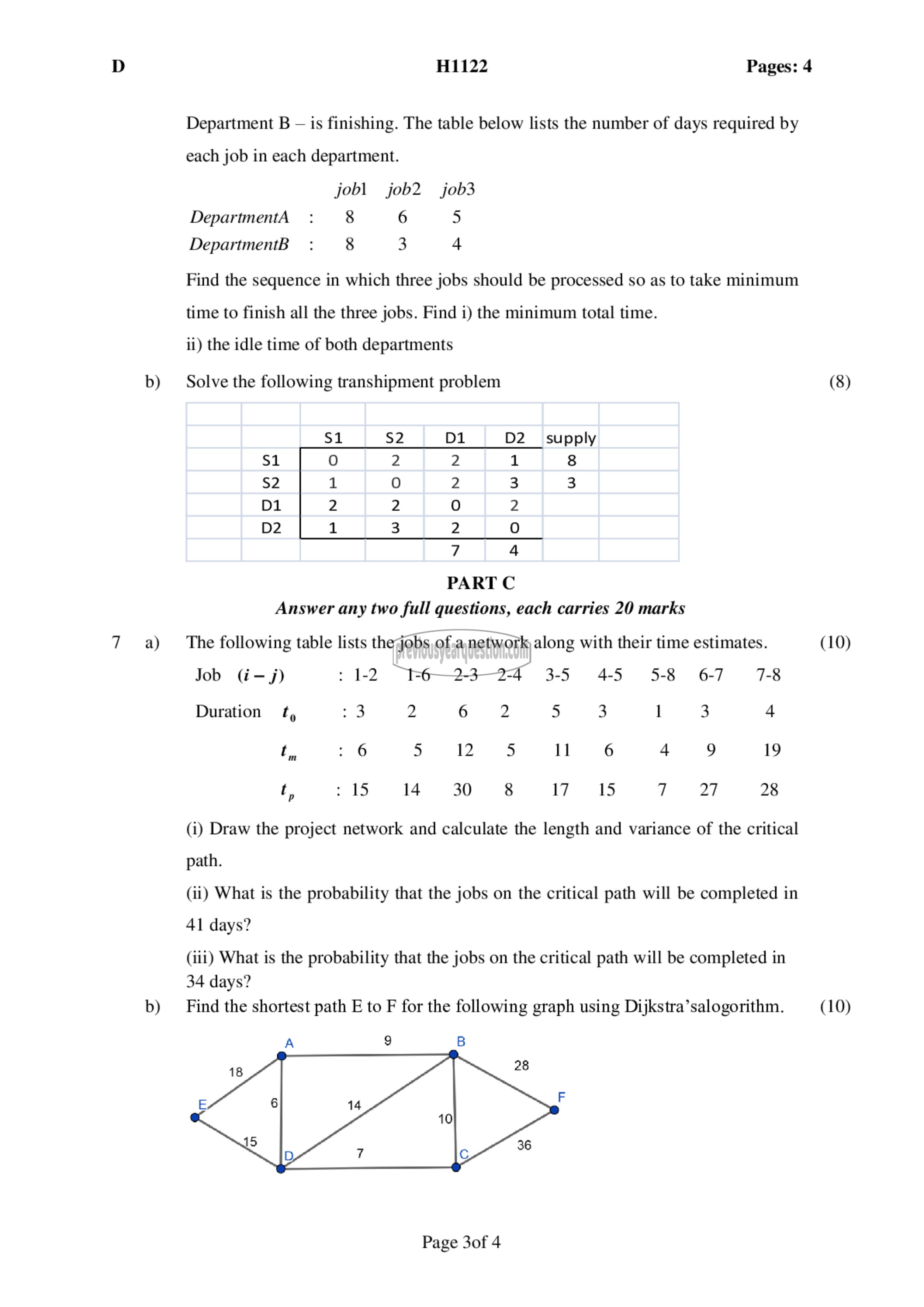 Question Paper - APPLIED EARTH SYSTEMS-3