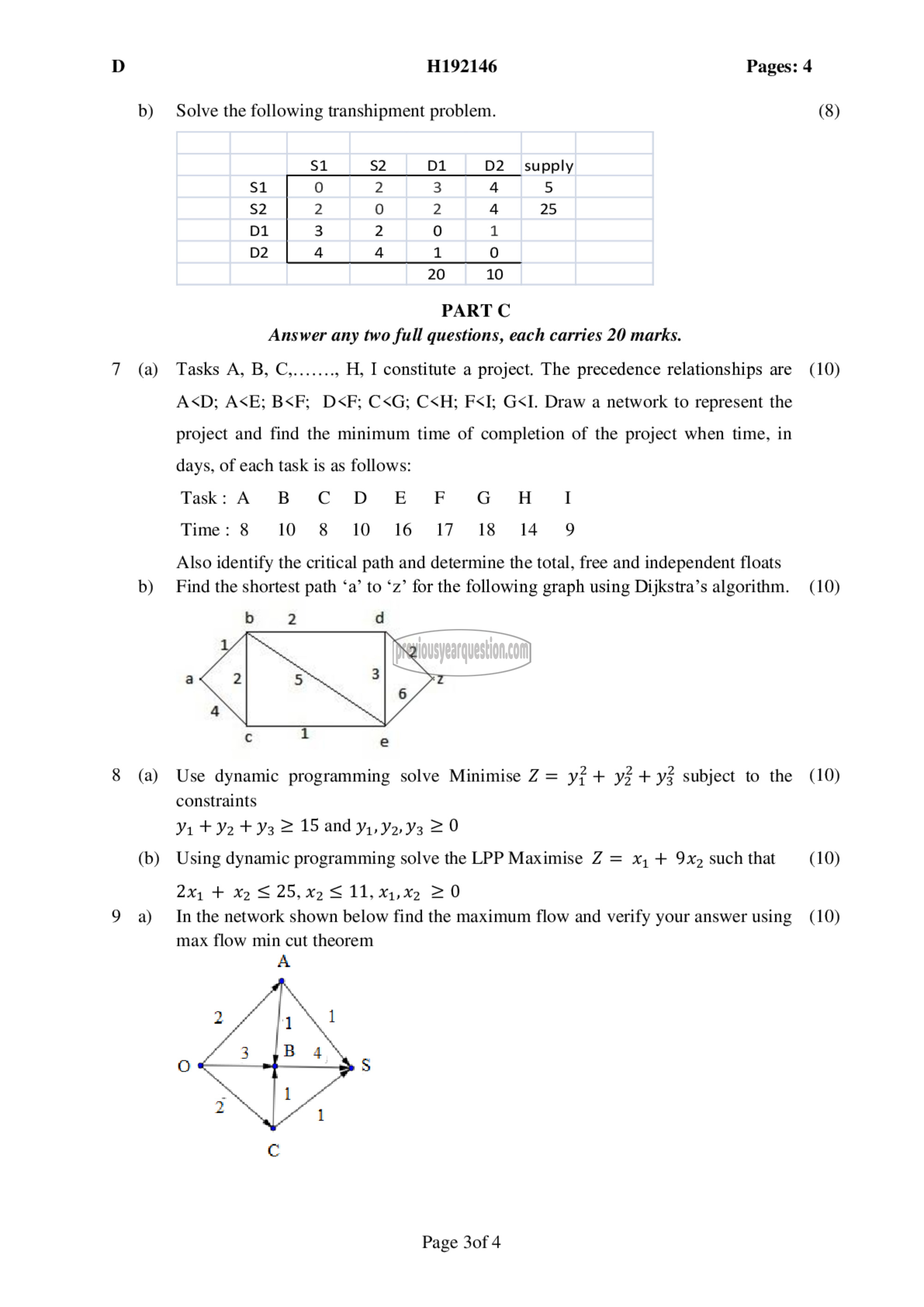 Question Paper - APPLIED EARTH SYSTEMS-3