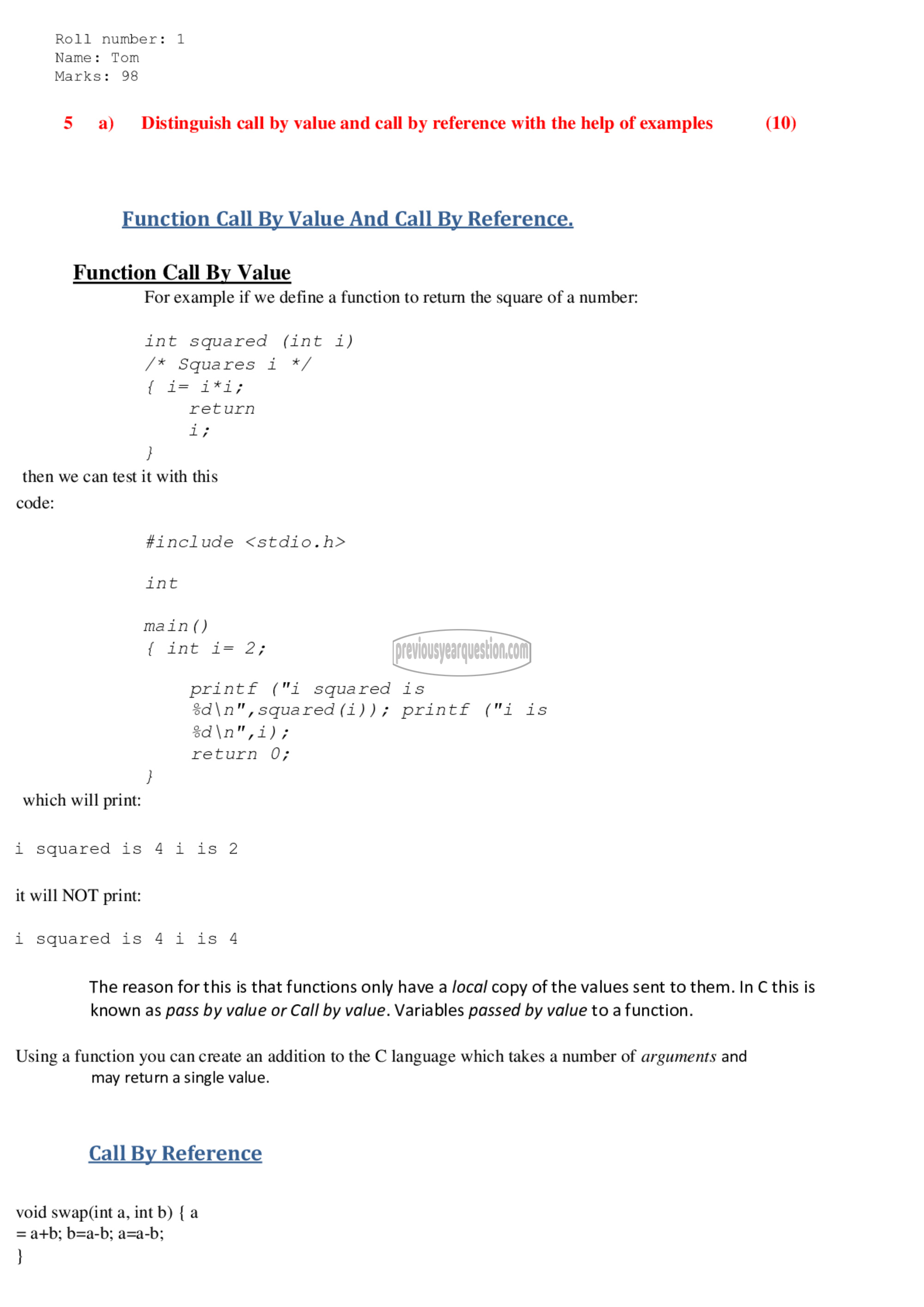 Question Paper - Computer Programming-29