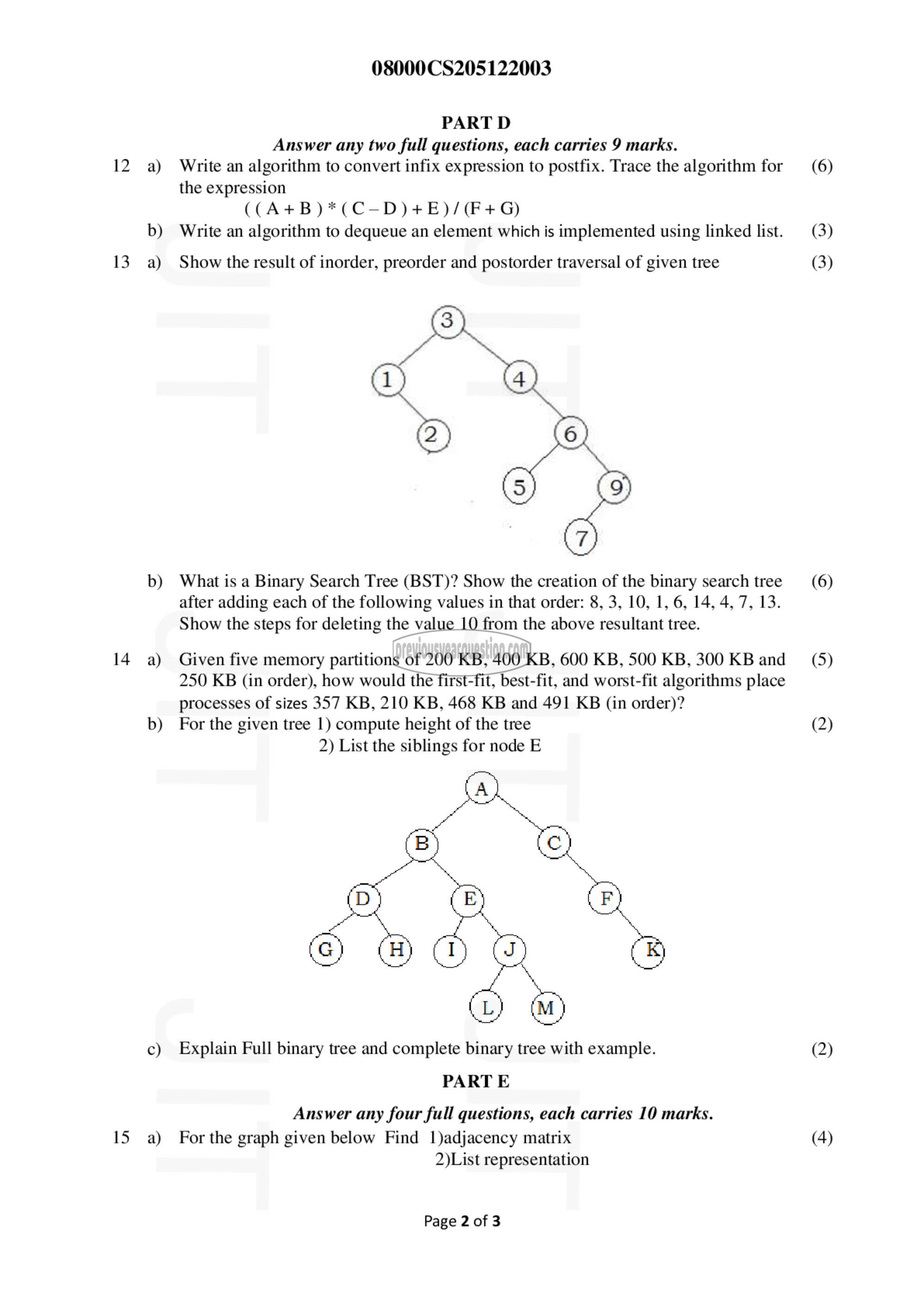 Question Paper - Data Structures-2