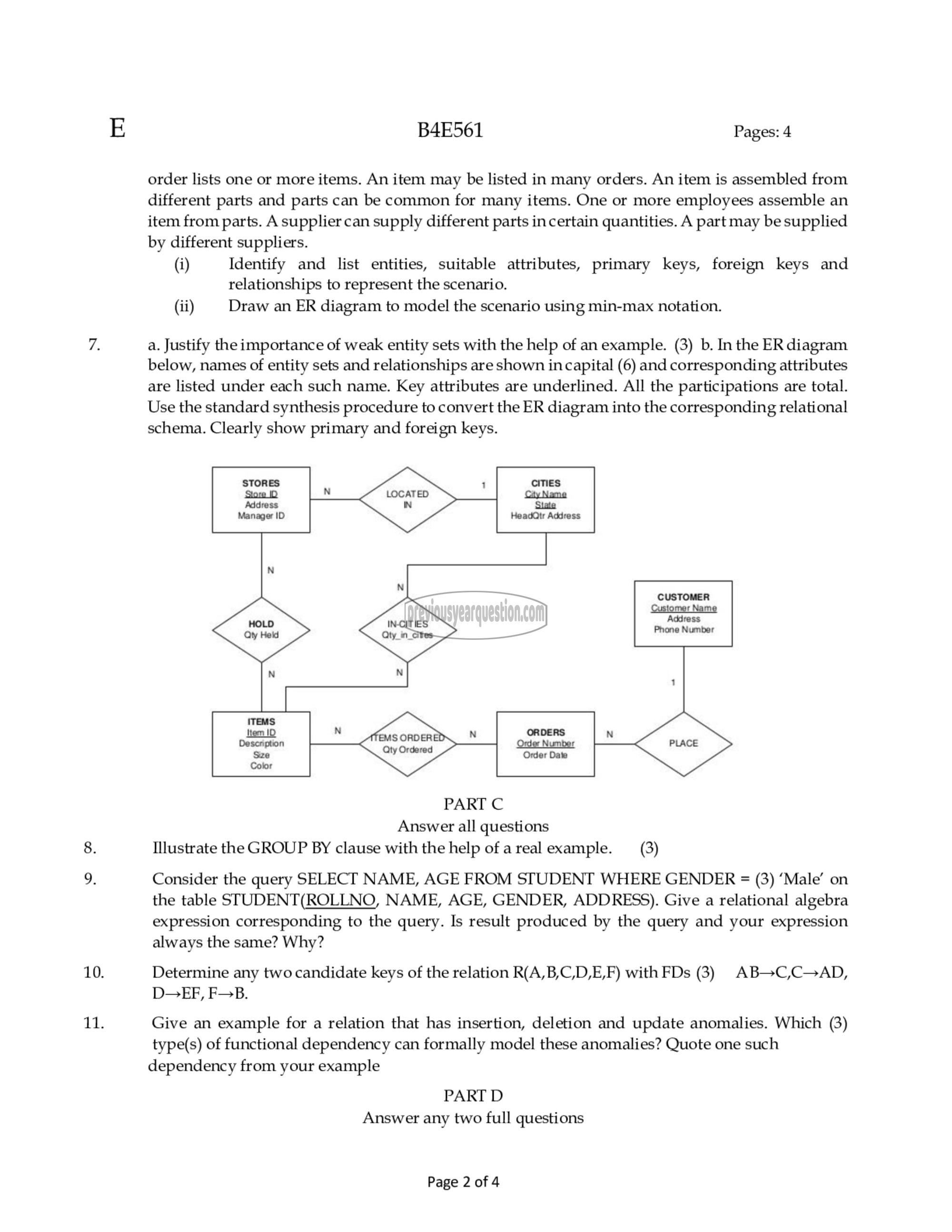 Question Paper - Principles of Database Design-2