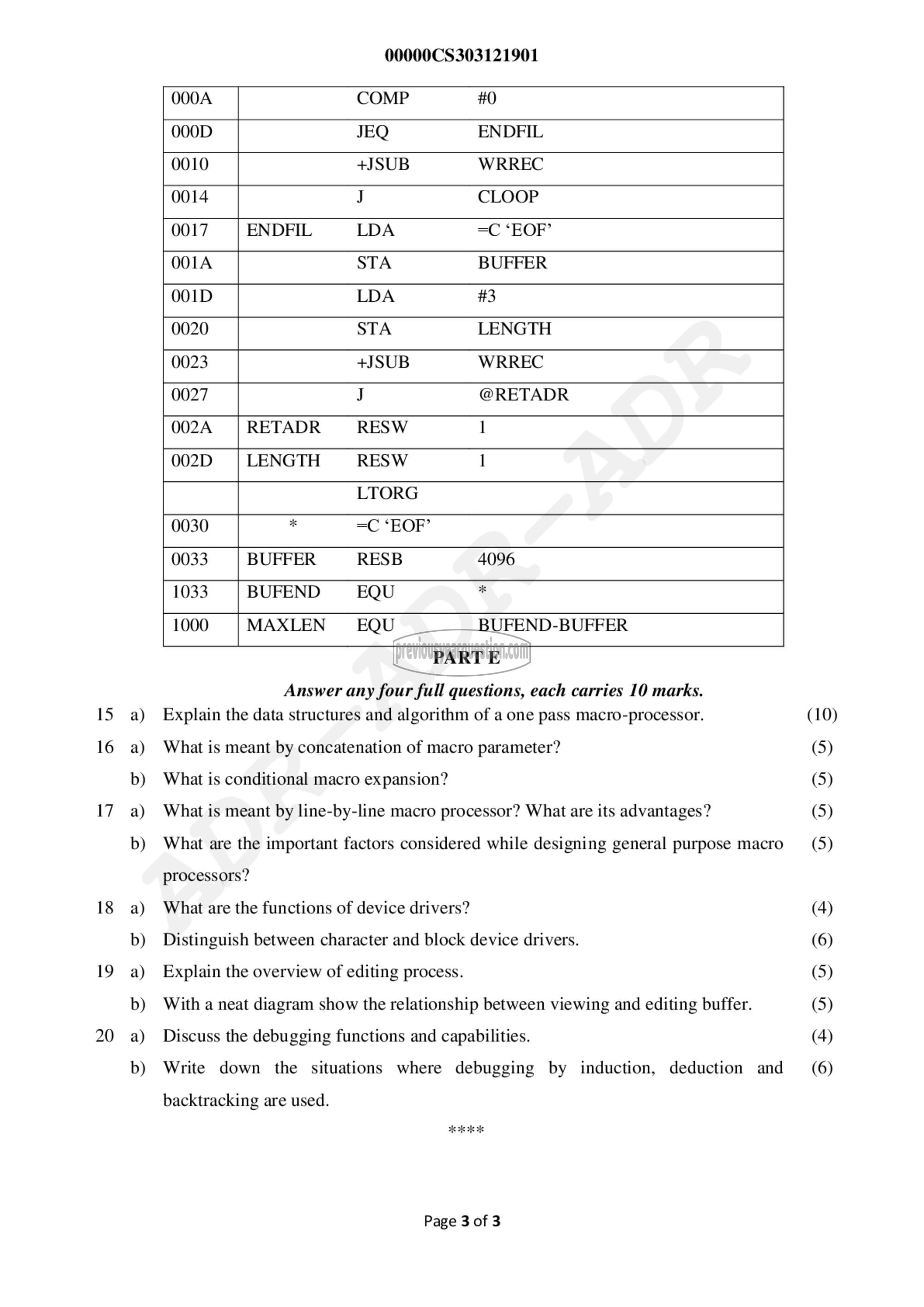 Question Paper - System Software-3