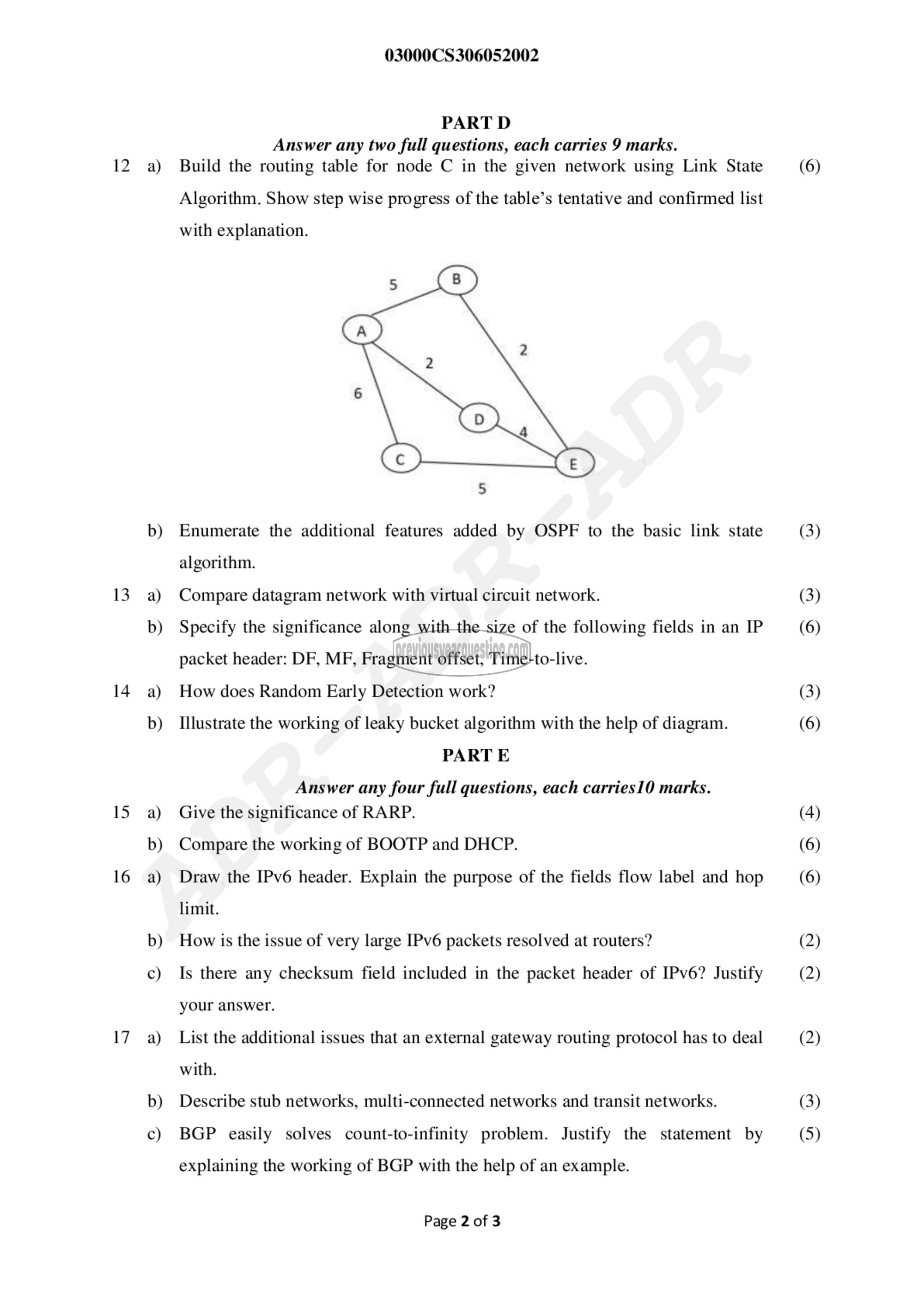 Question Paper - Computer Networks-2