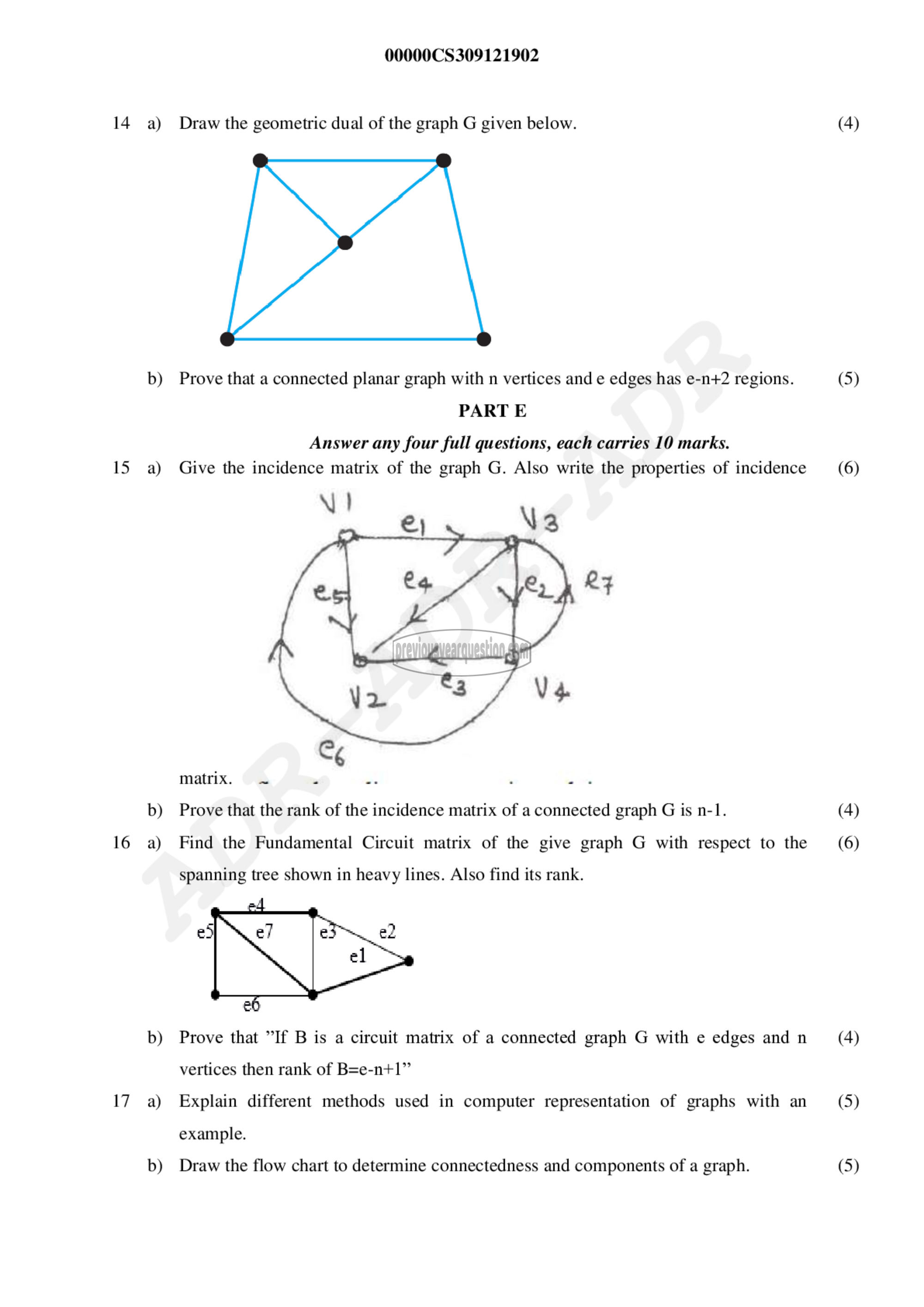 Question Paper - Graph Theory and Combinatorics-4