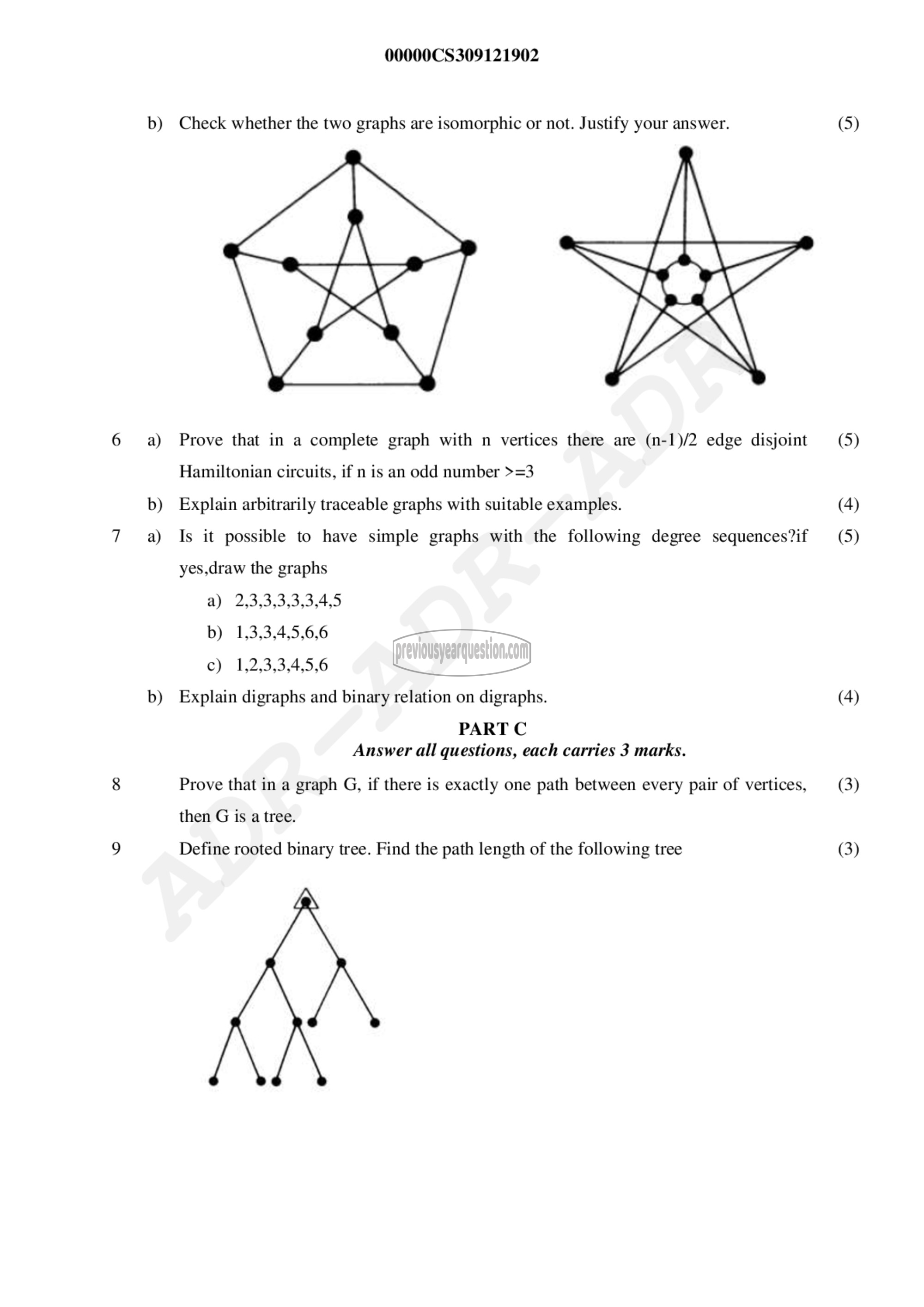 Question Paper - Graph Theory and Combinatorics-2