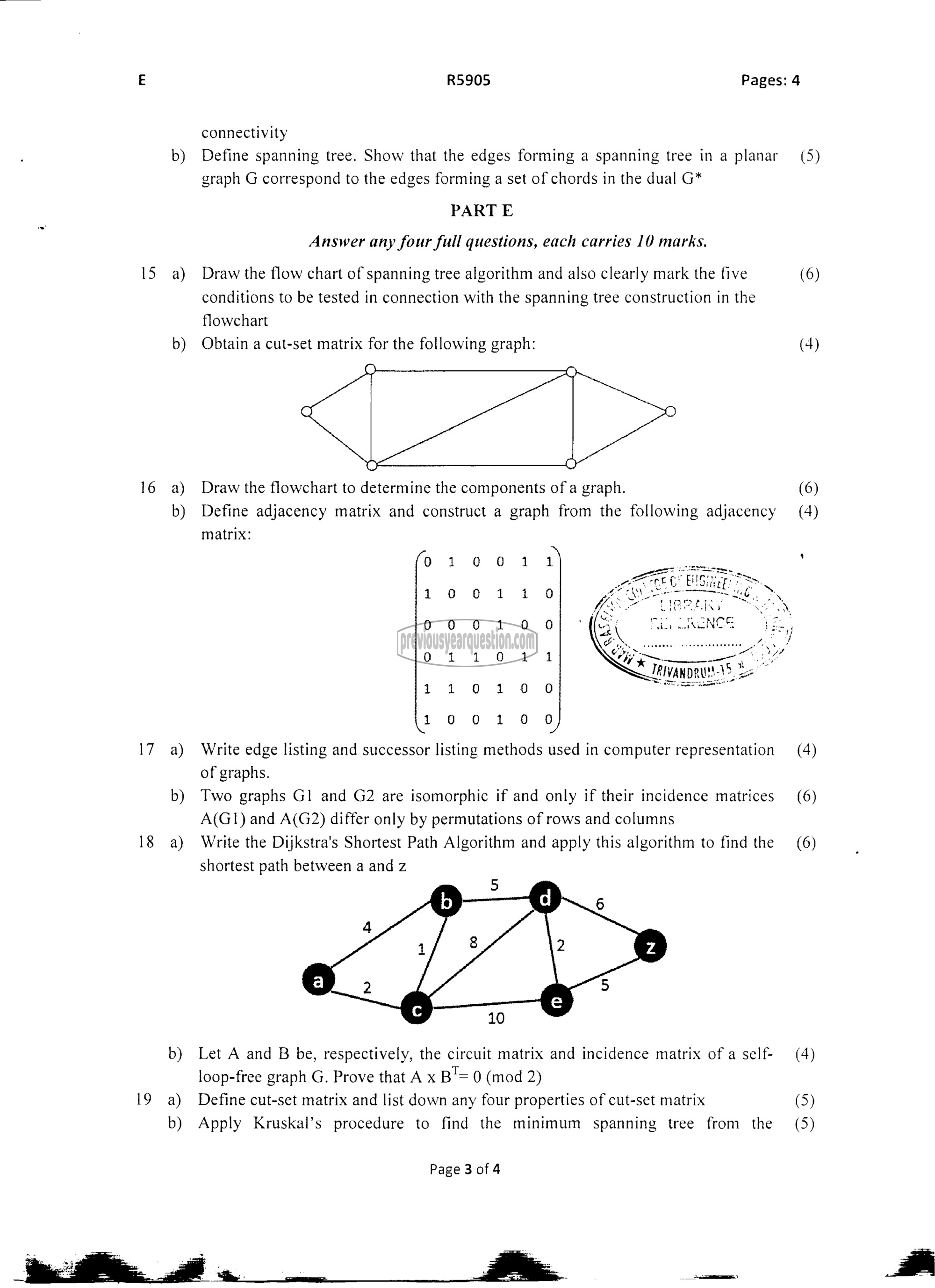 Question Paper - Graph Theory and Combinatorics-3