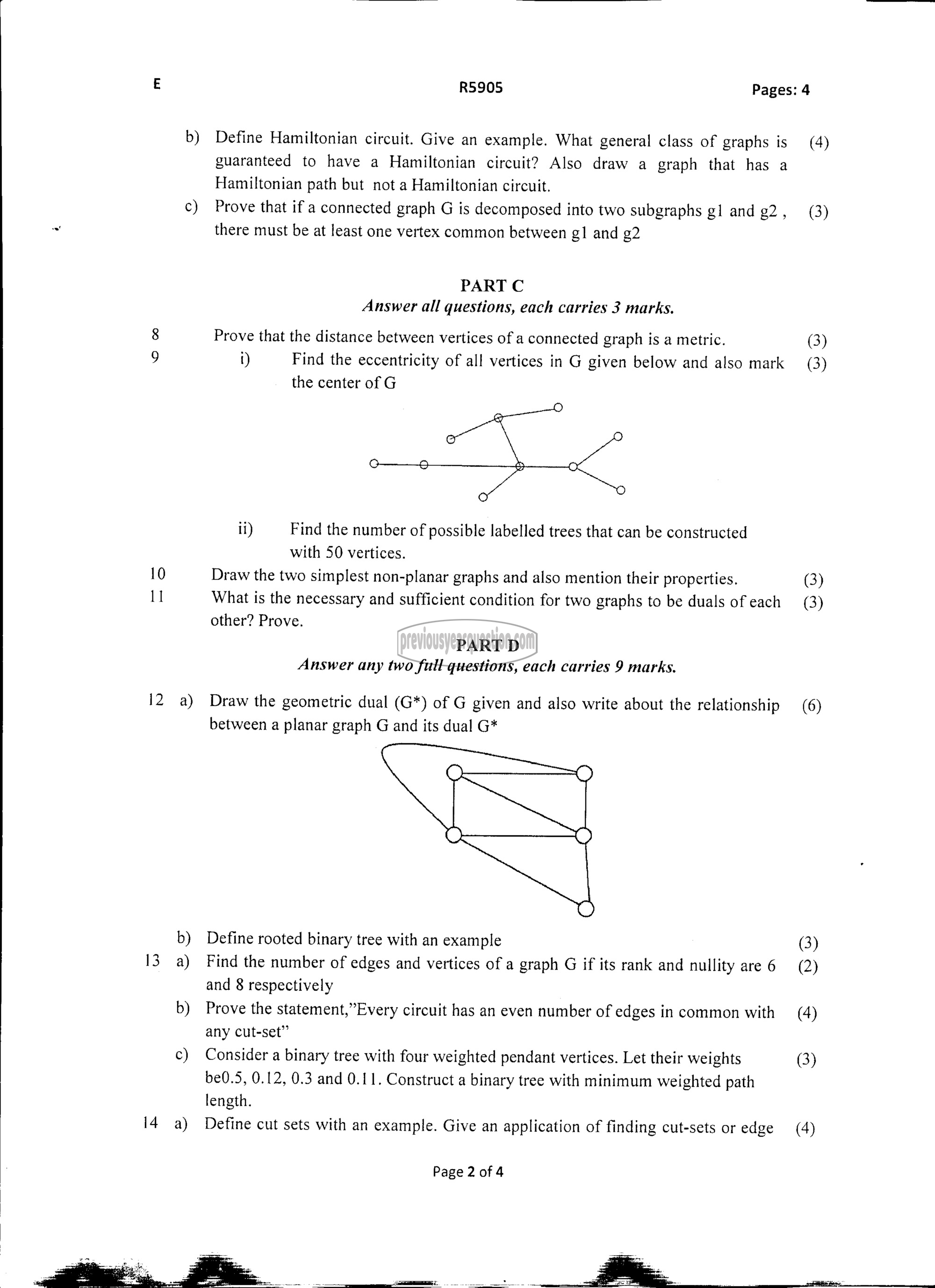 Question Paper - Graph Theory and Combinatorics-2