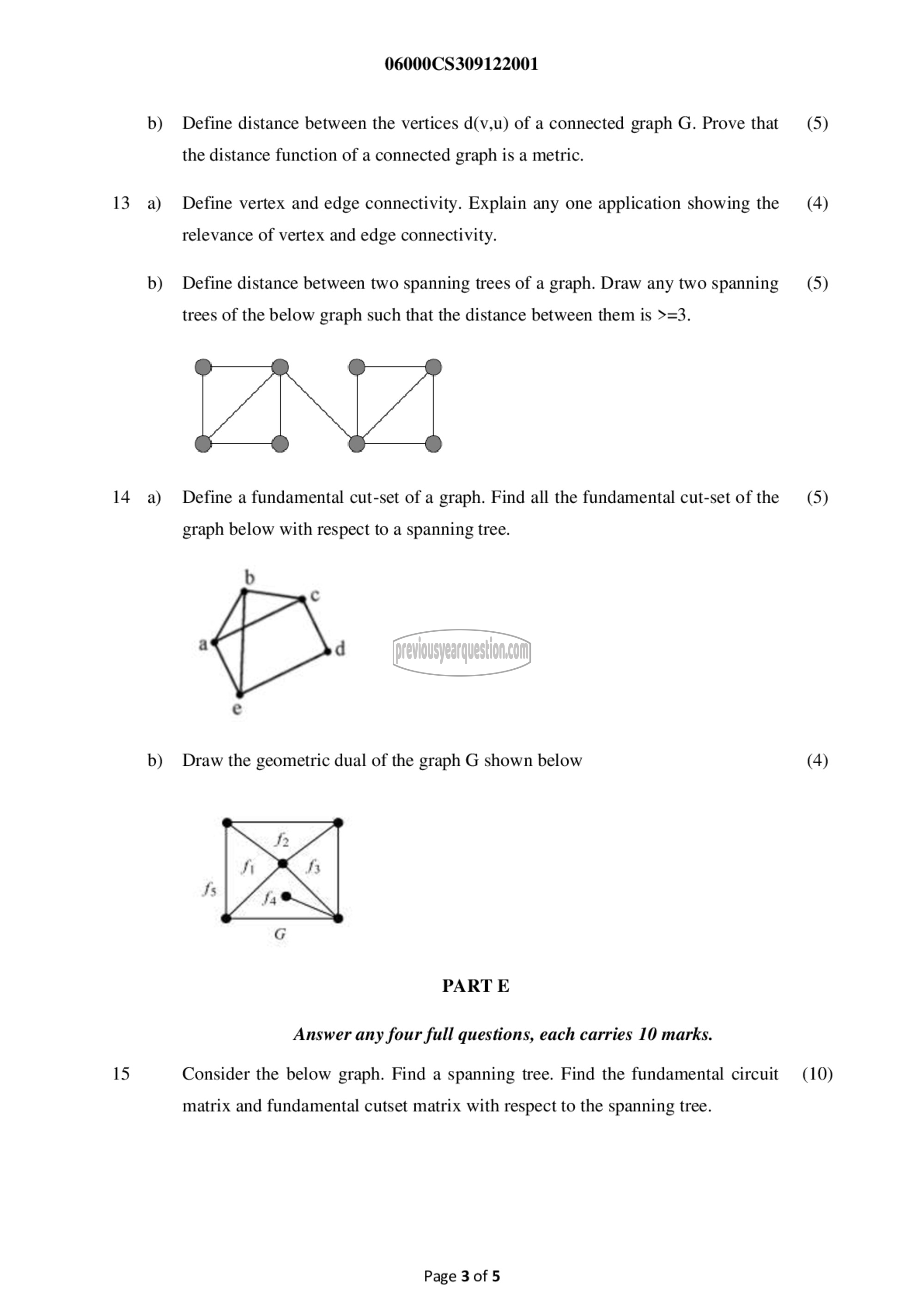 Question Paper - Graph Theory and Combinatorics-3