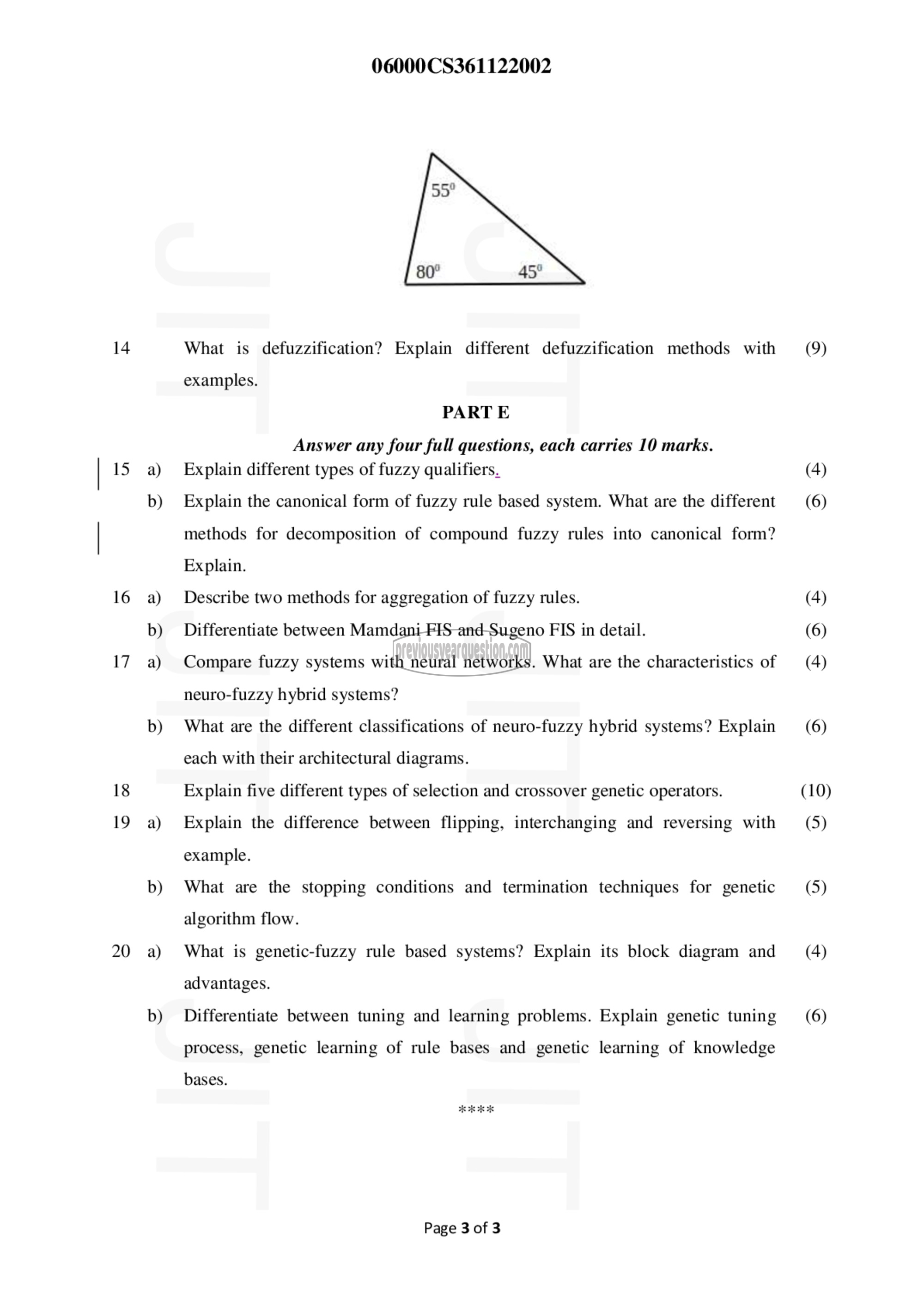 Question Paper - Soft Computing-3