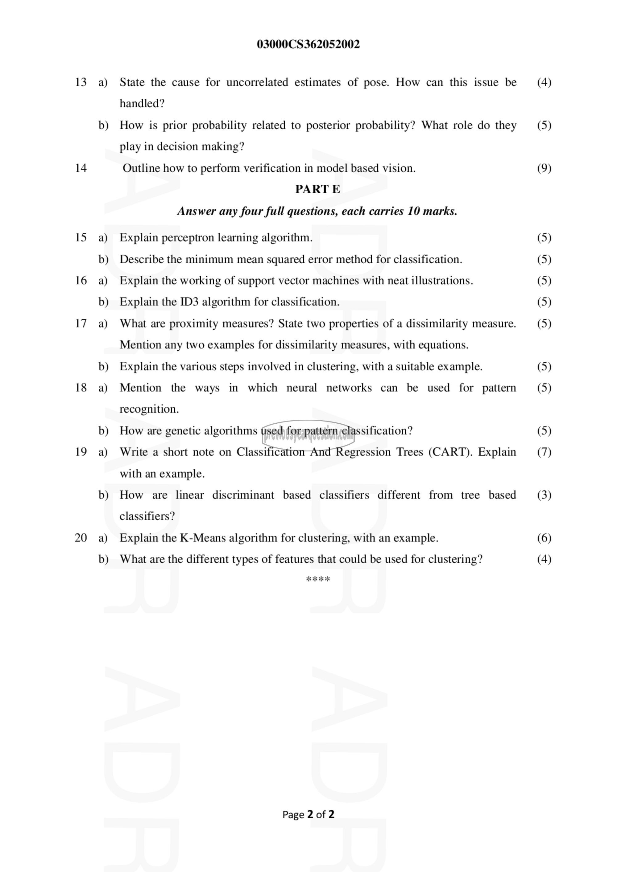 Question Paper - Computer Vision-2