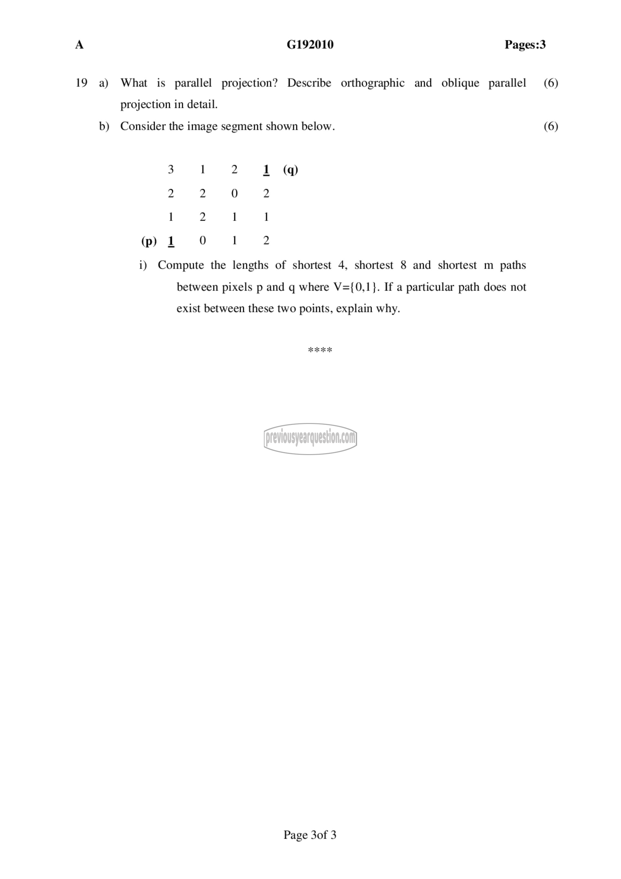 Question Paper - Computer Graphics-3