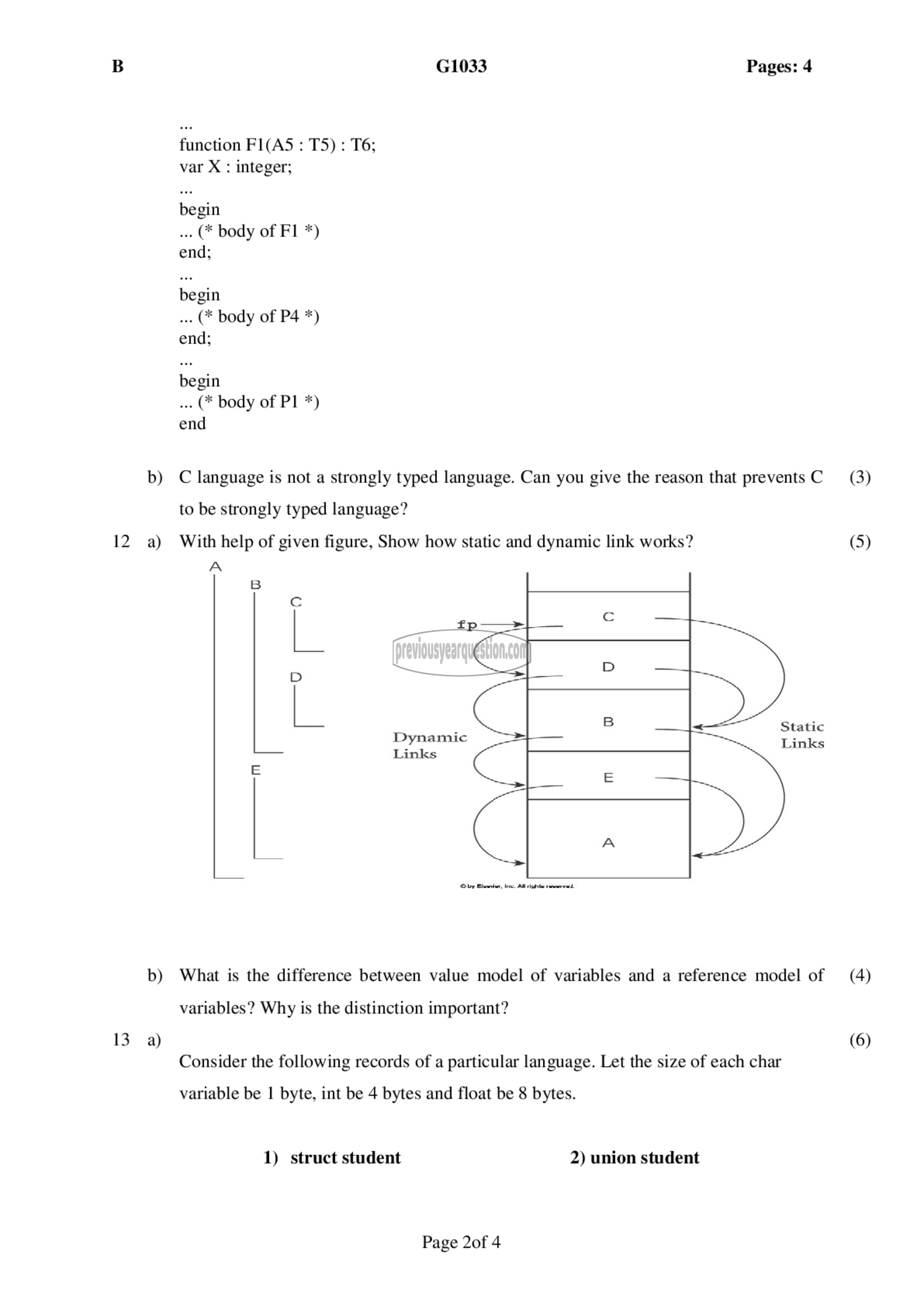 Question Paper - Programming Paradigms-2