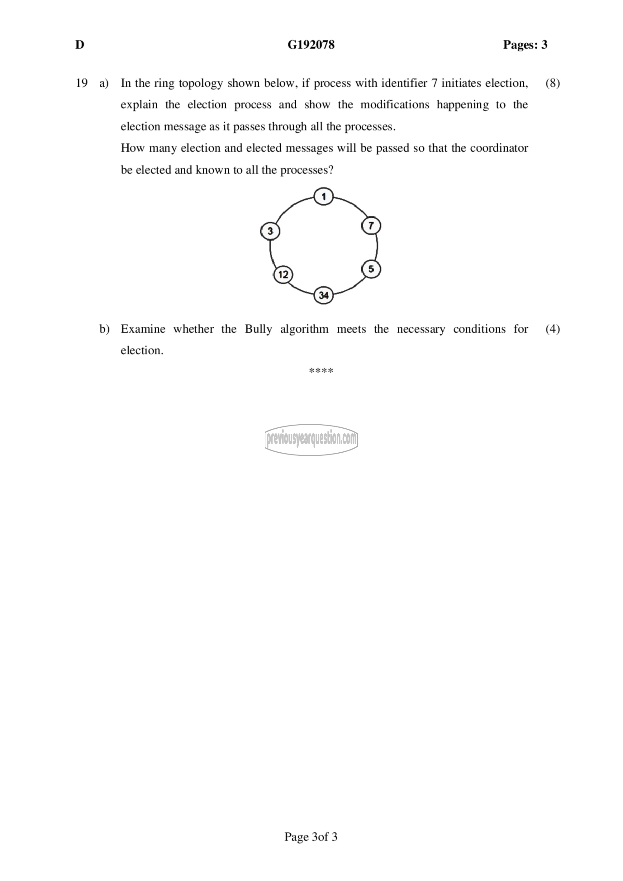 Question Paper - Distributed Computing-3