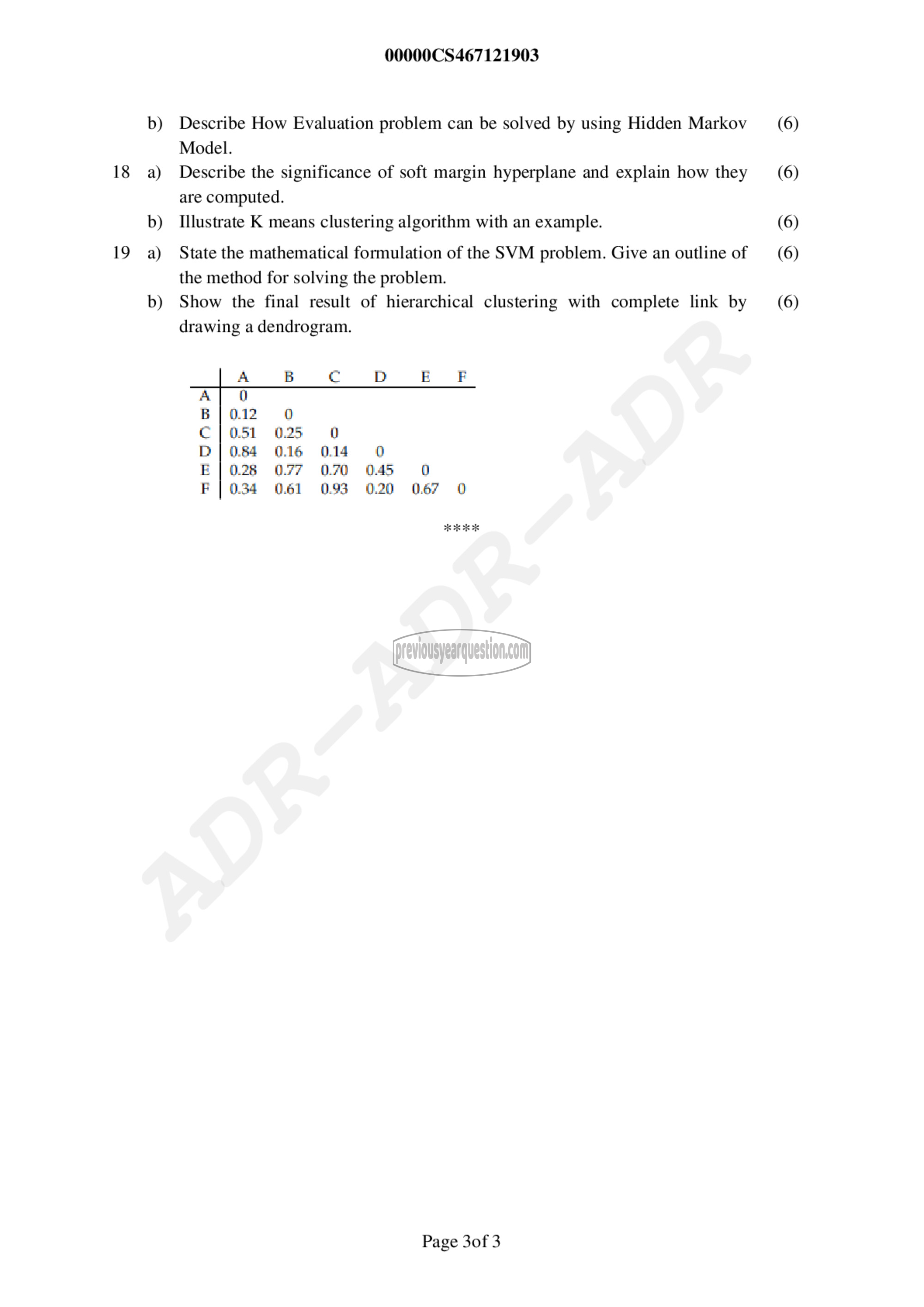 Question Paper - Machine Learning-3