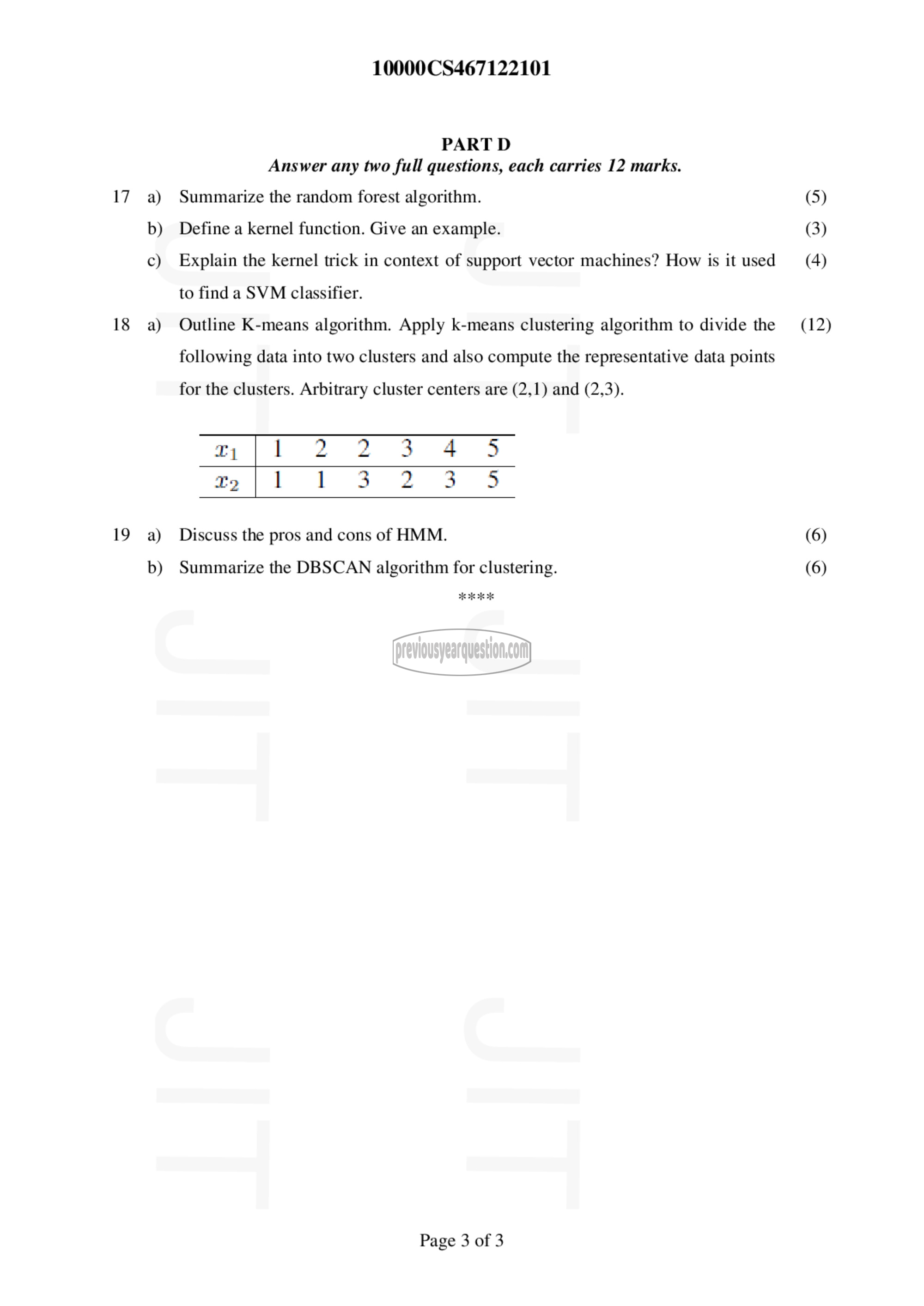 Question Paper - Machine Learning-3