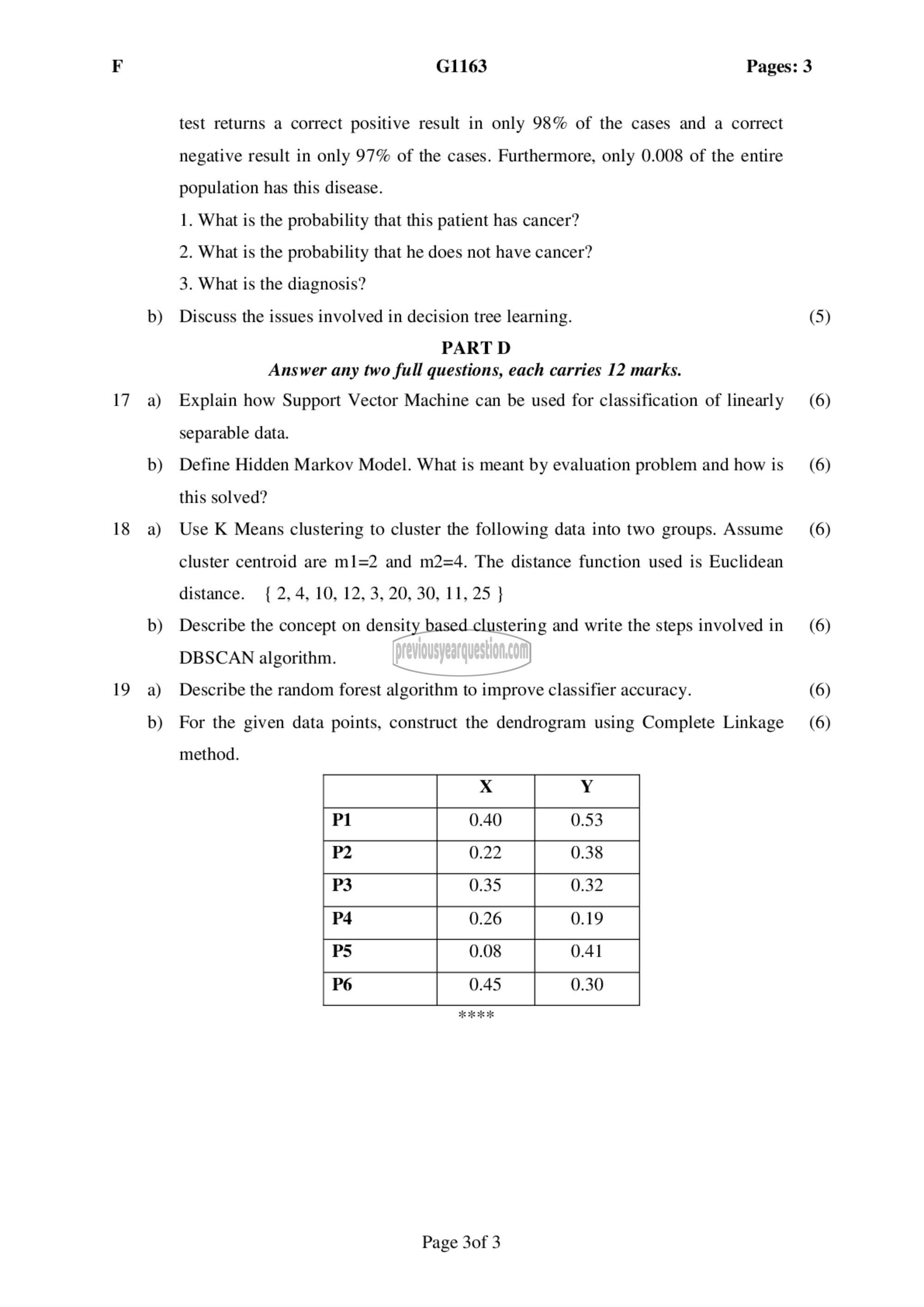 Question Paper - Machine Learning-3