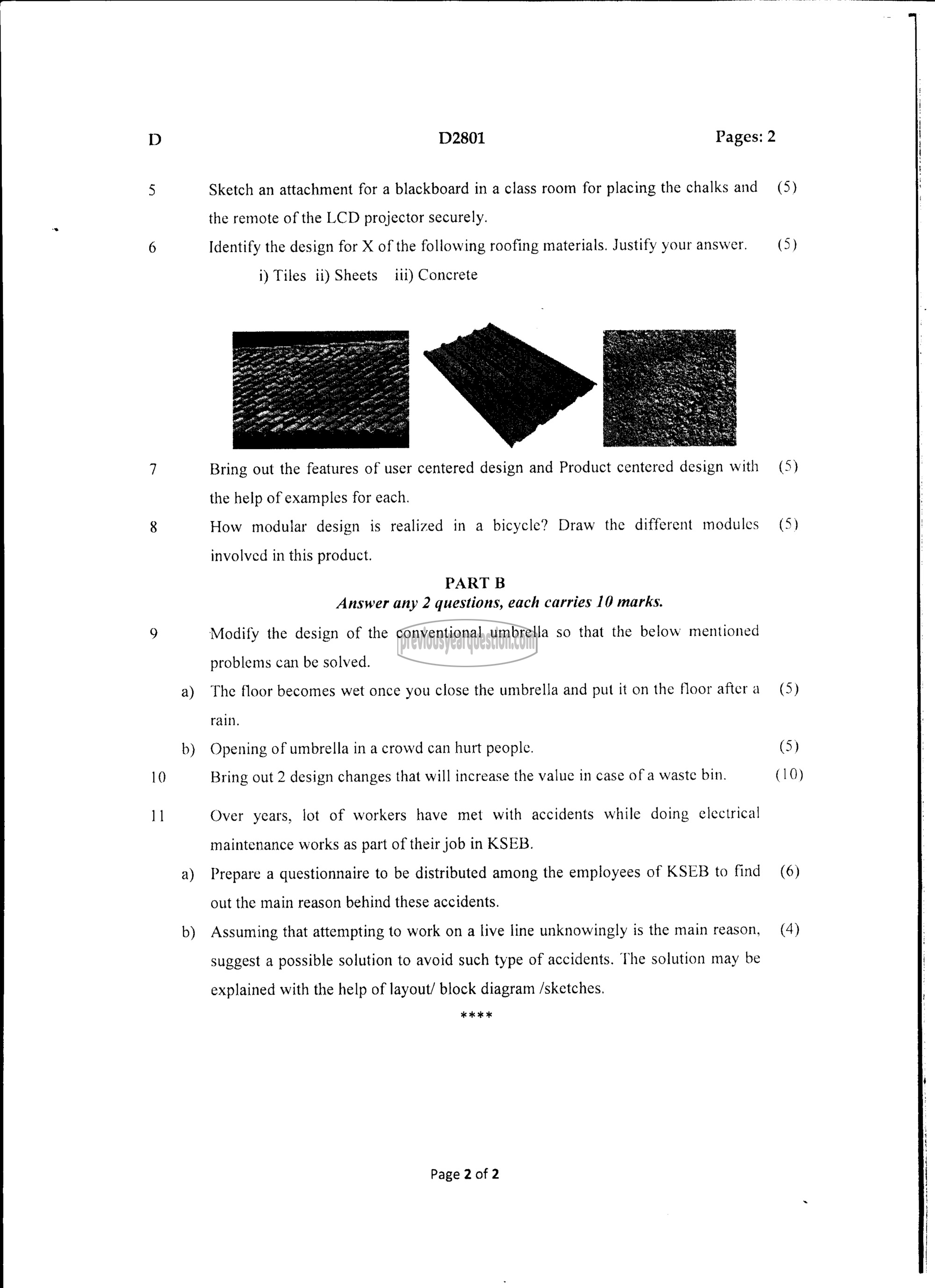 Question Paper - DESIGN AND ENGINEERING-2