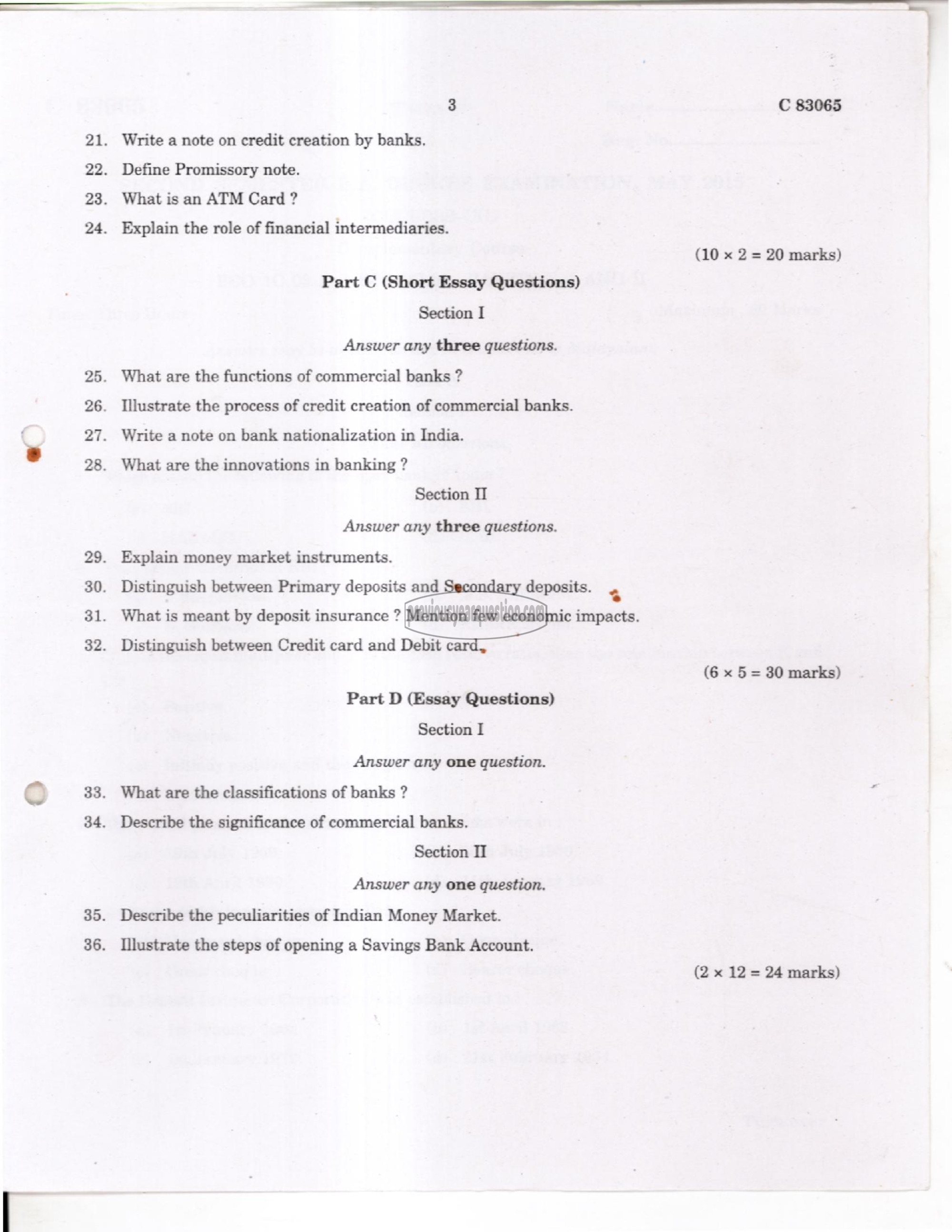 Question Paper - Mathematics for Economics-3