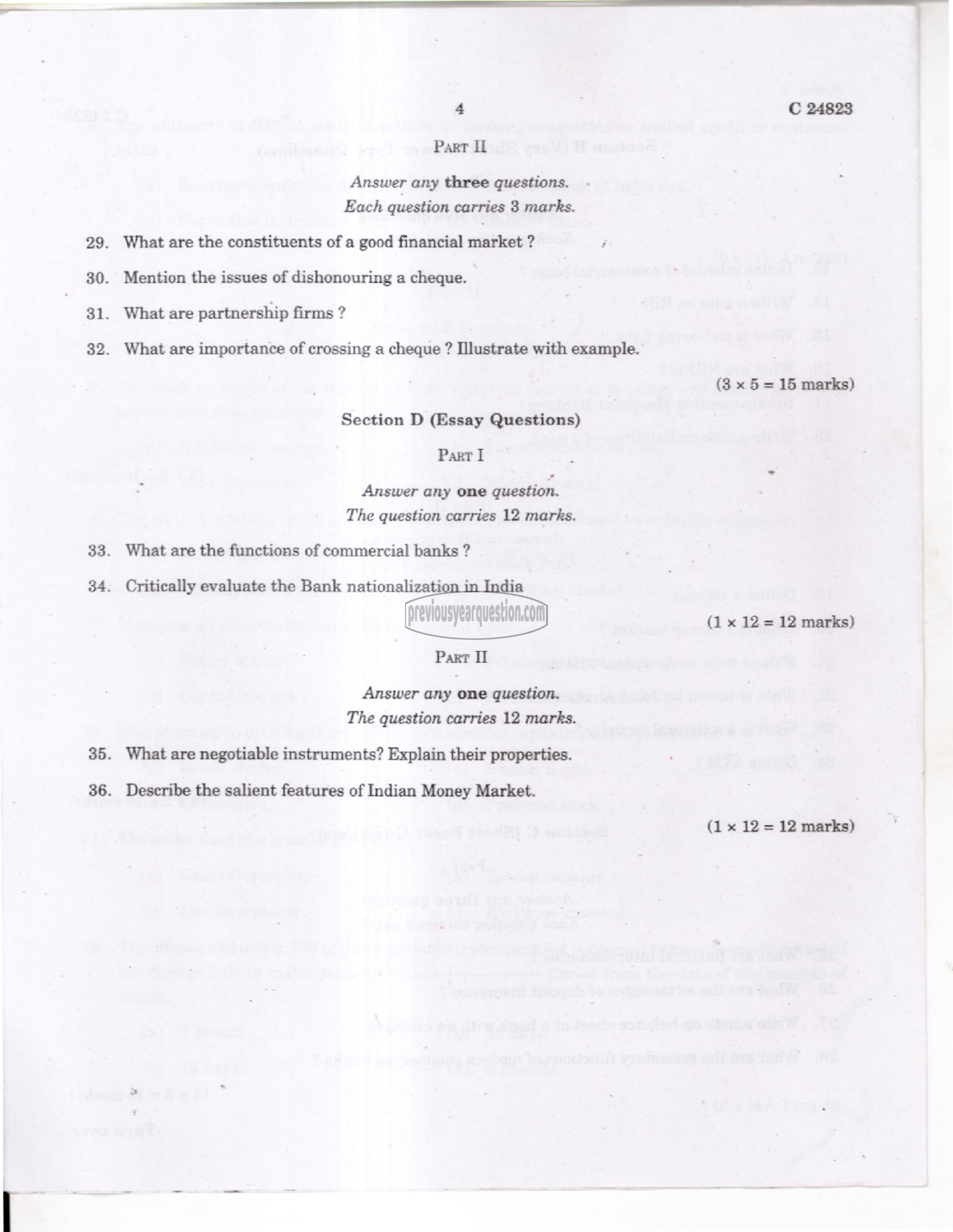 Question Paper - Mathematics for Economics-4