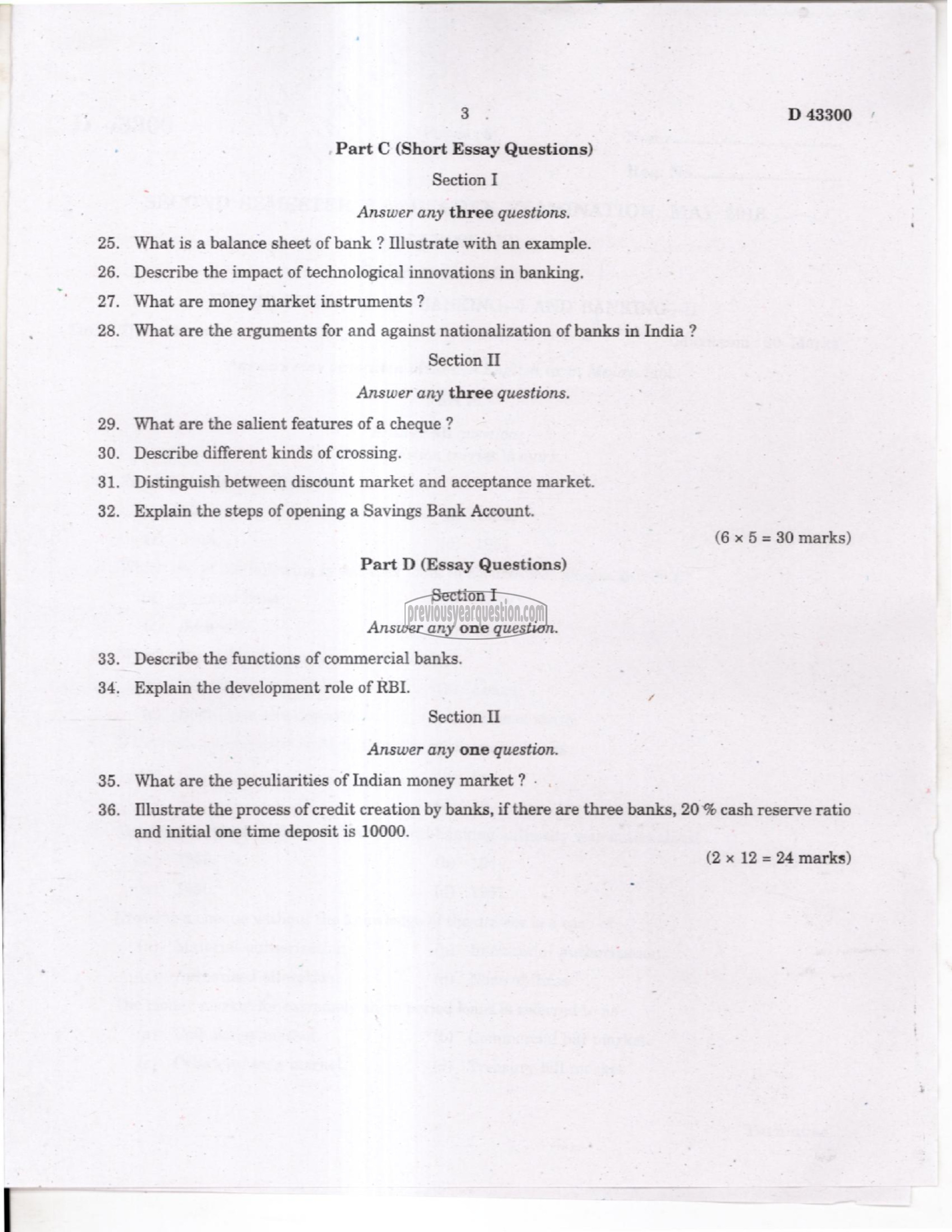 Question Paper - Mathematics for Economics-3