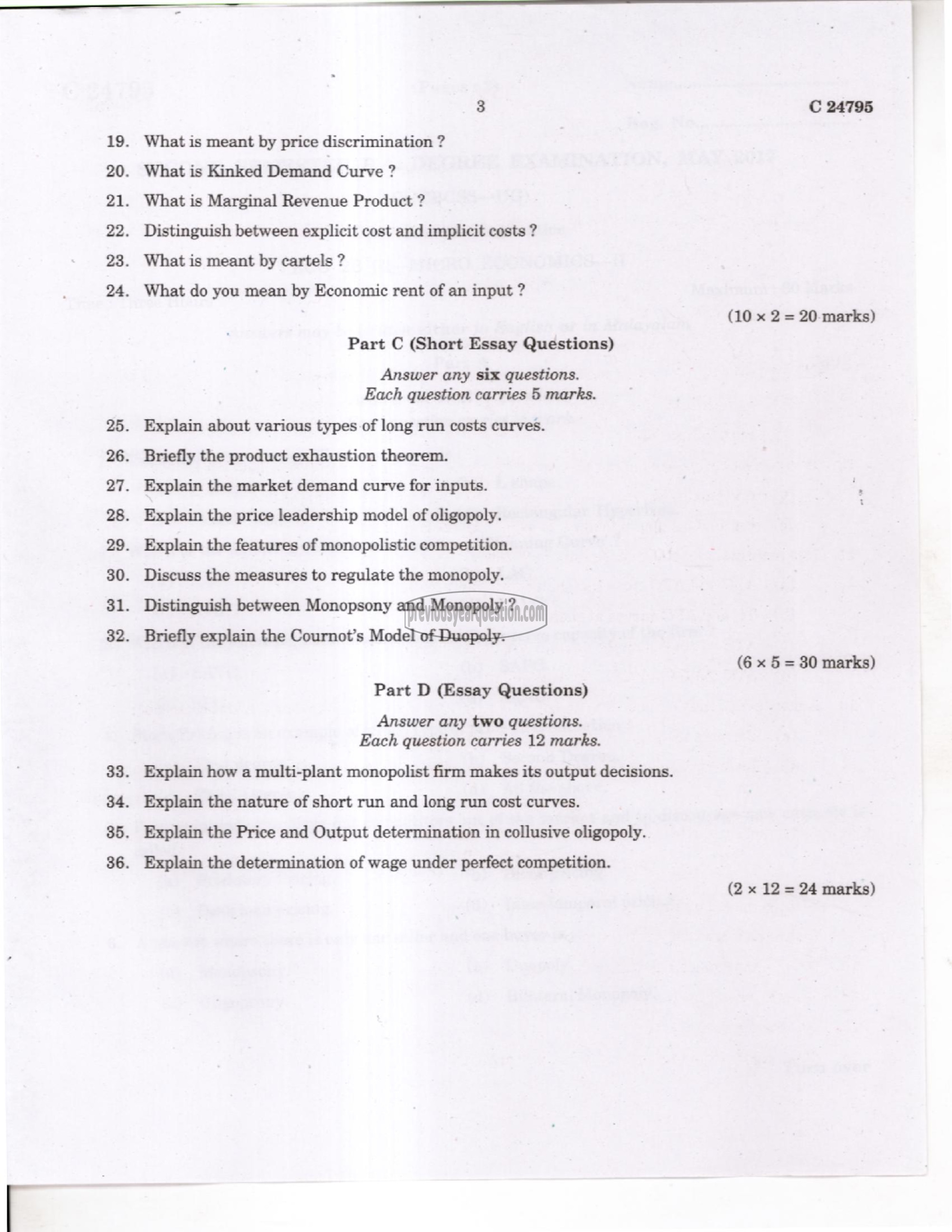 Question Paper - Macroeconomics I-3