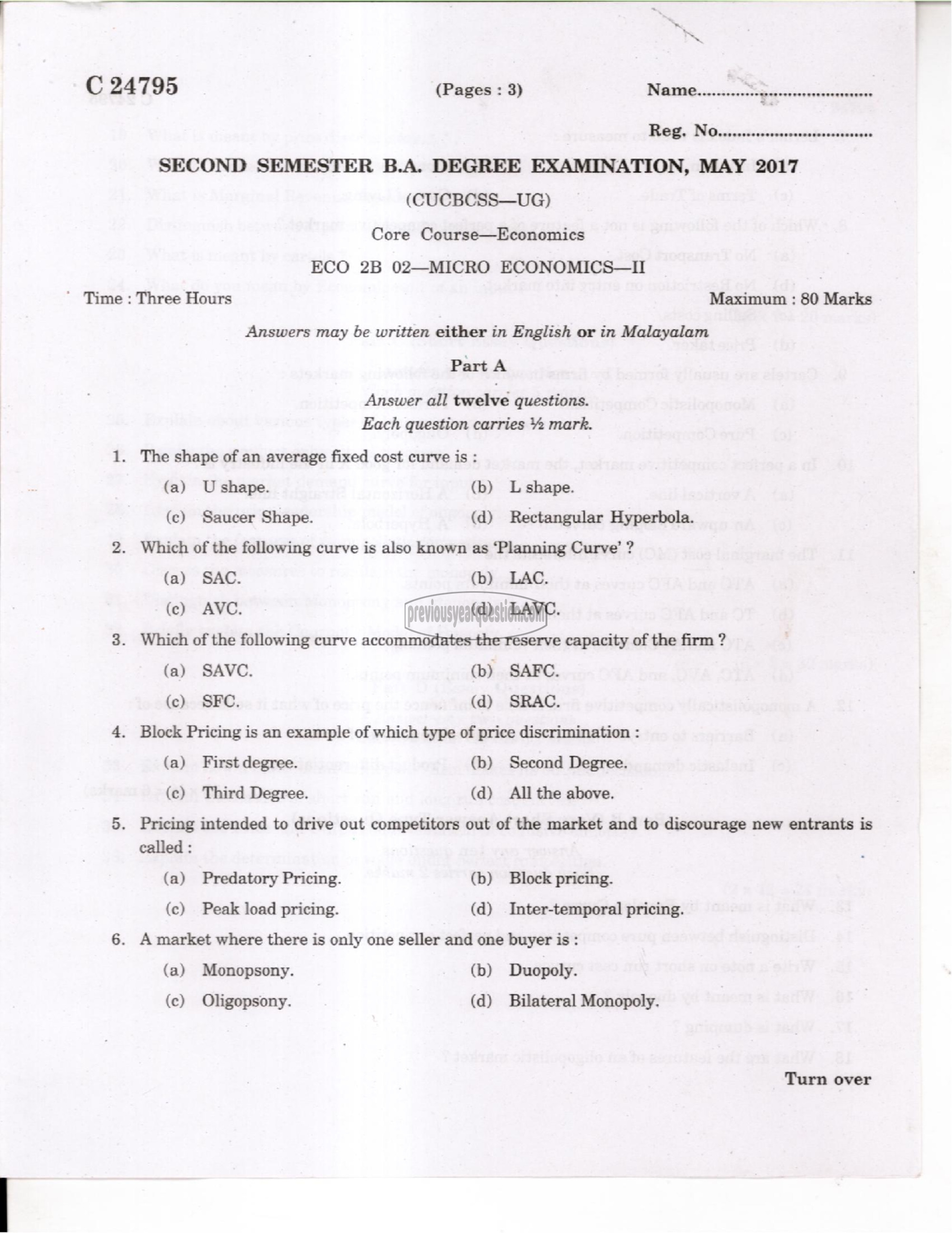 Question Paper - Macroeconomics I-1