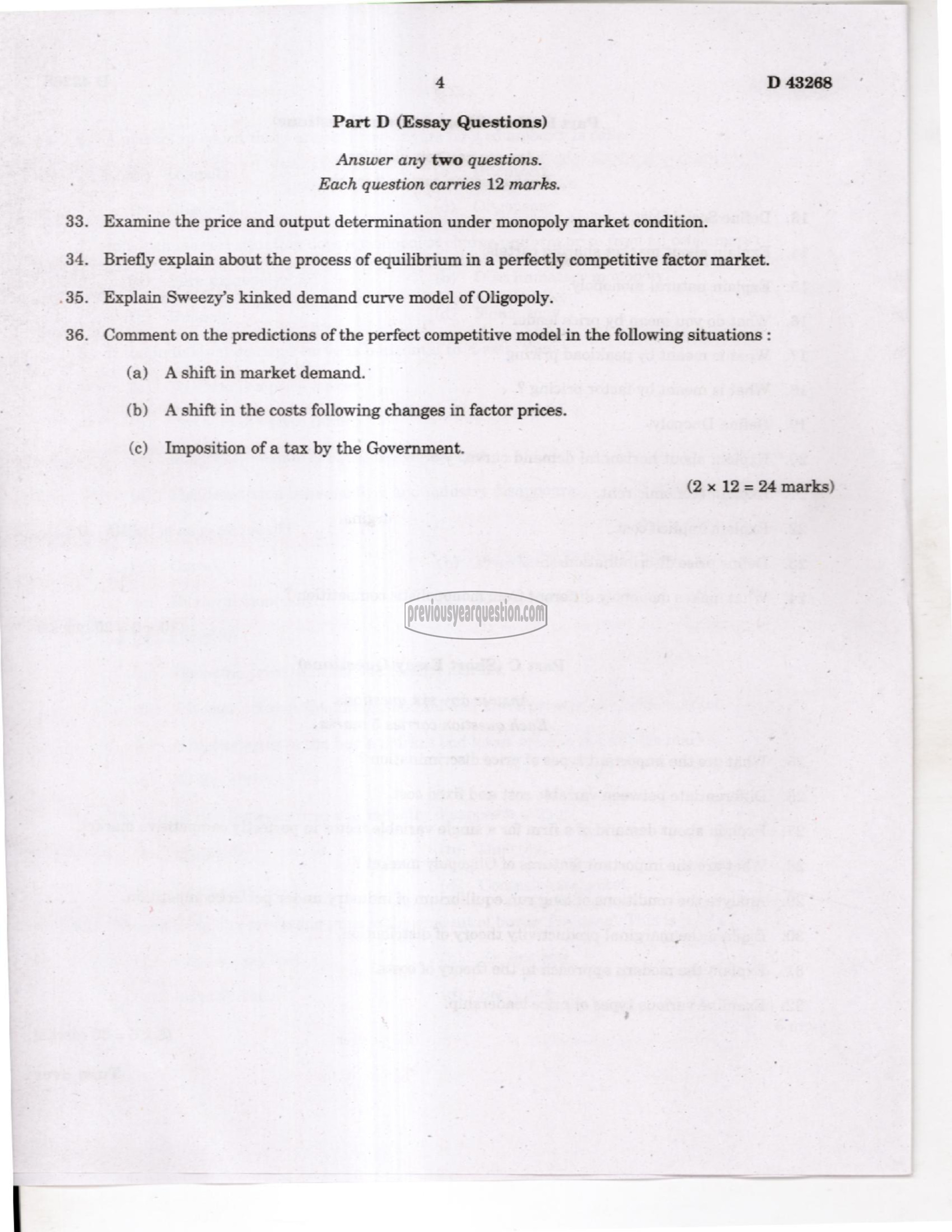 Question Paper - Macroeconomics I-4