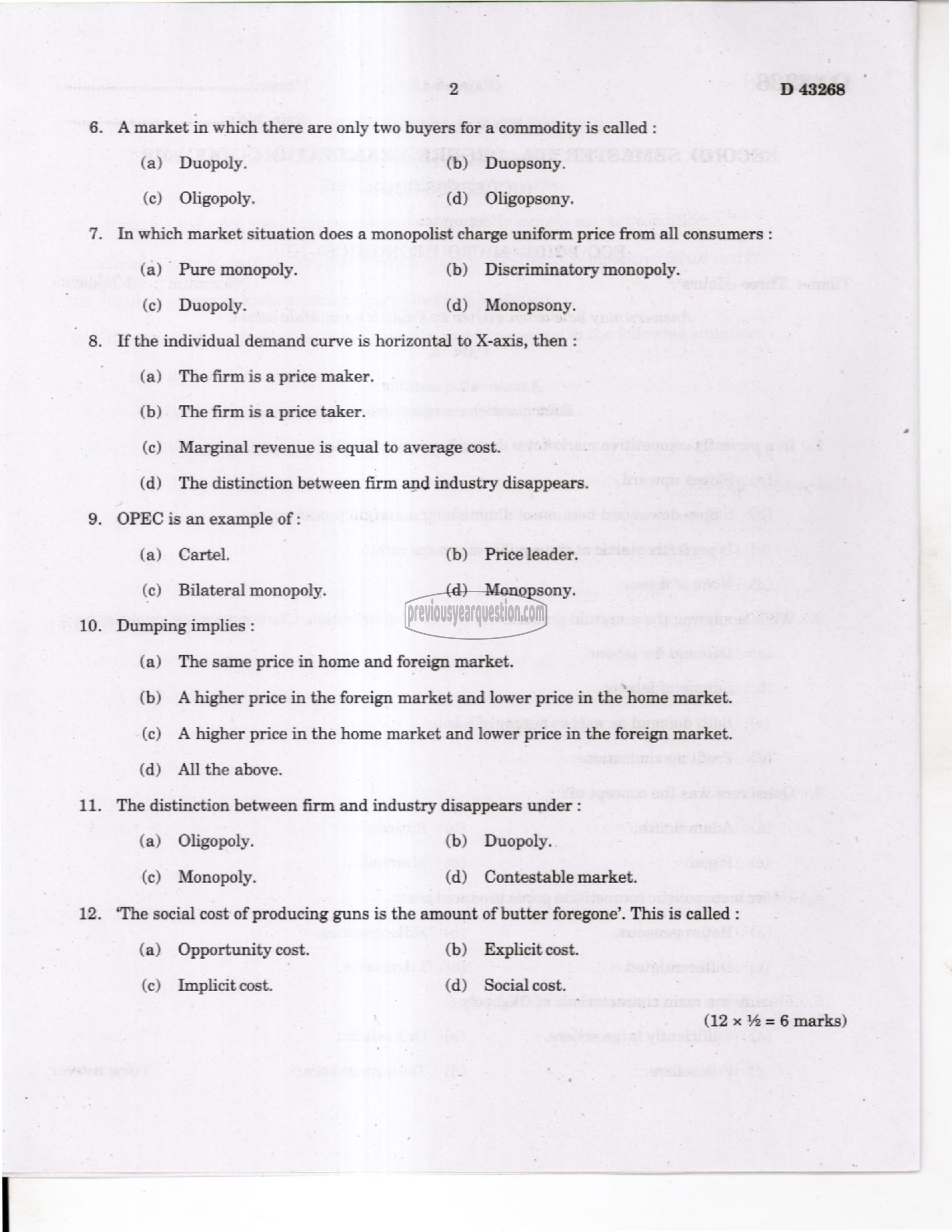 Question Paper - Macroeconomics I-2