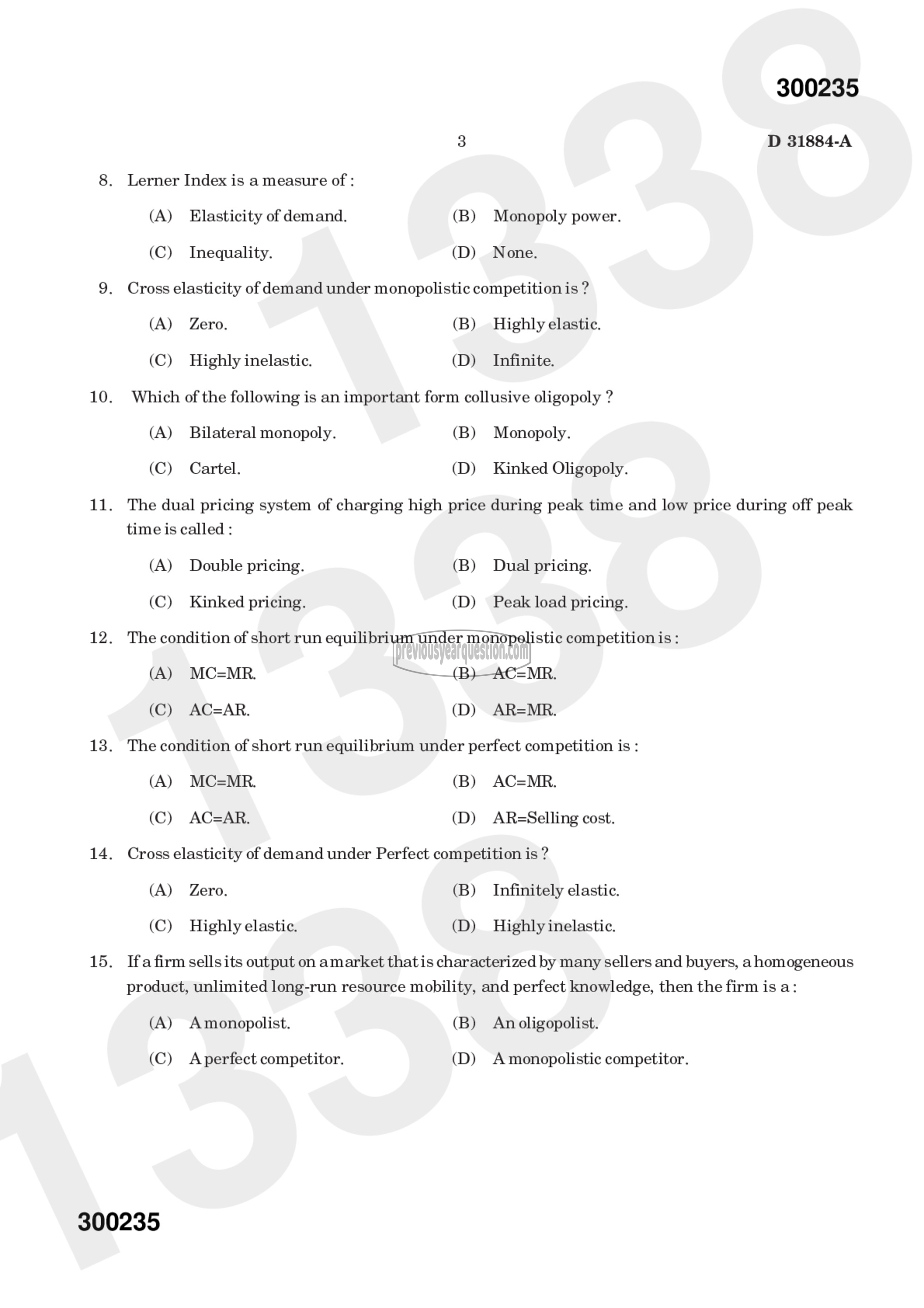 Question Paper - Microeconomics II-5