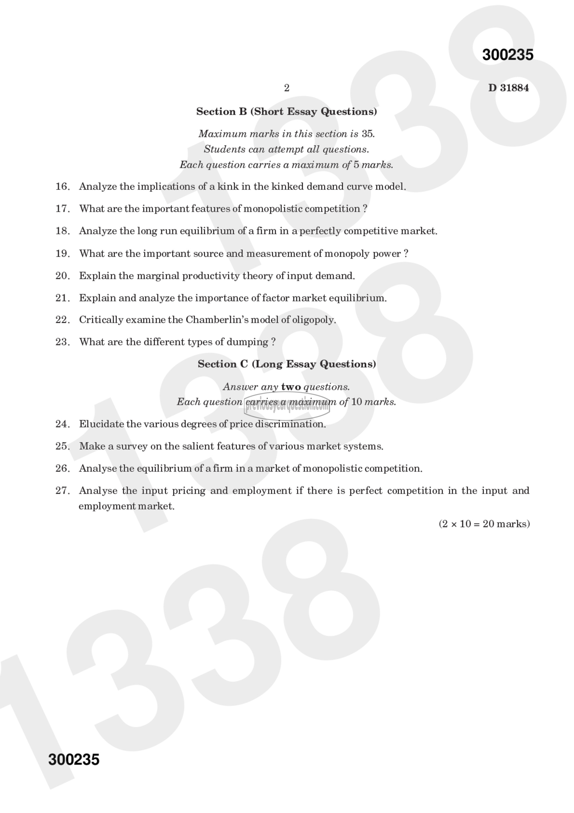 Question Paper - Microeconomics II-2