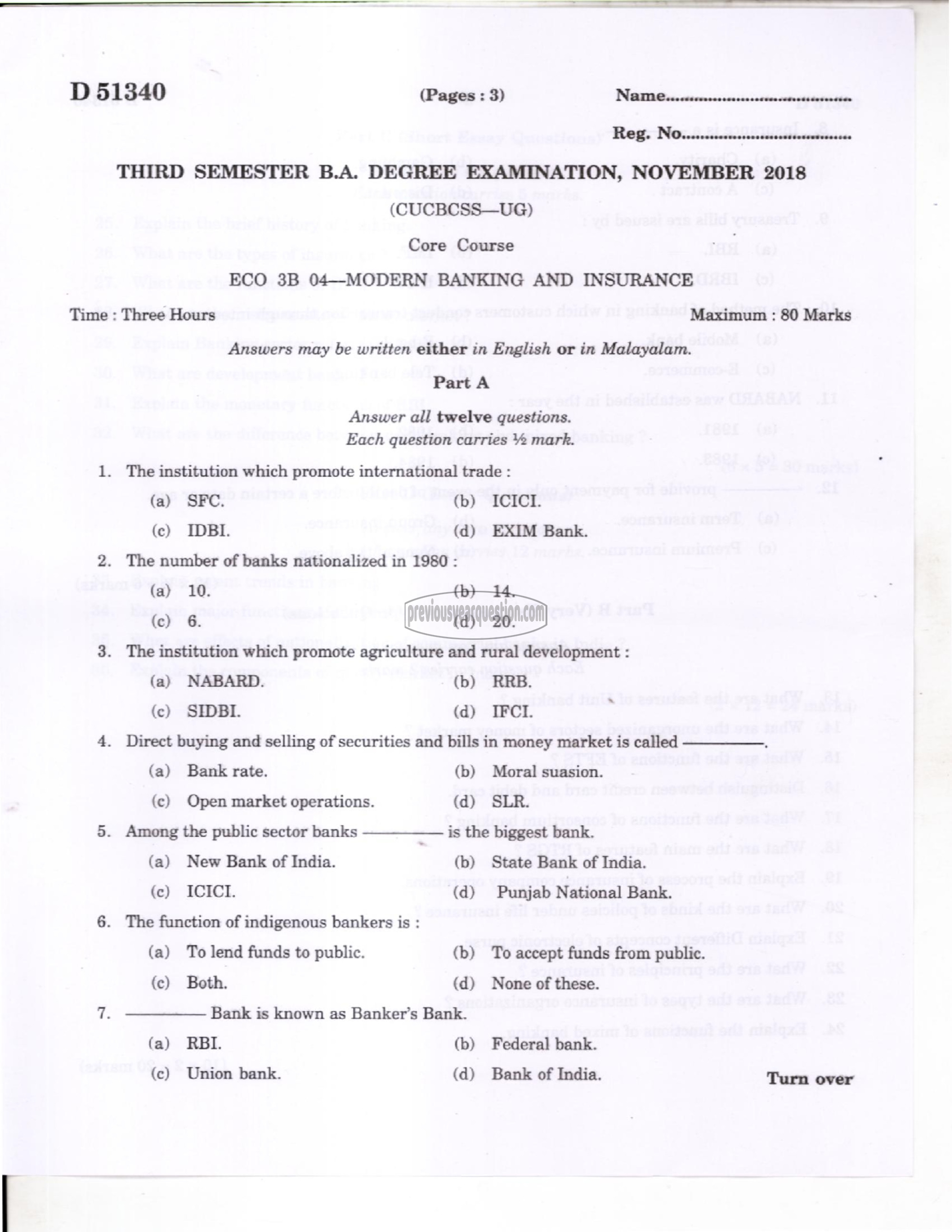 Question Paper - Microeconomics II-1