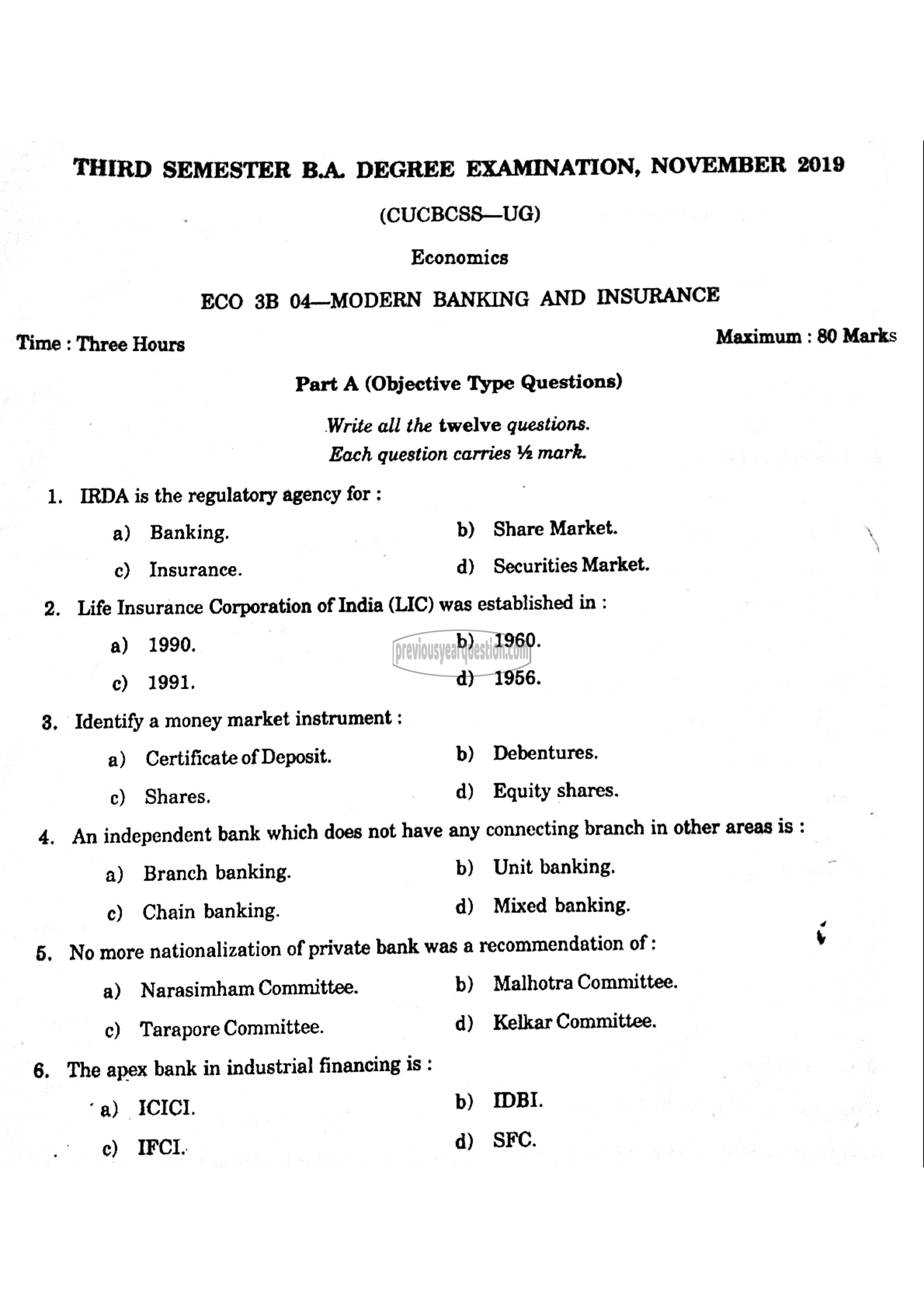 Question Paper - Microeconomics II-1