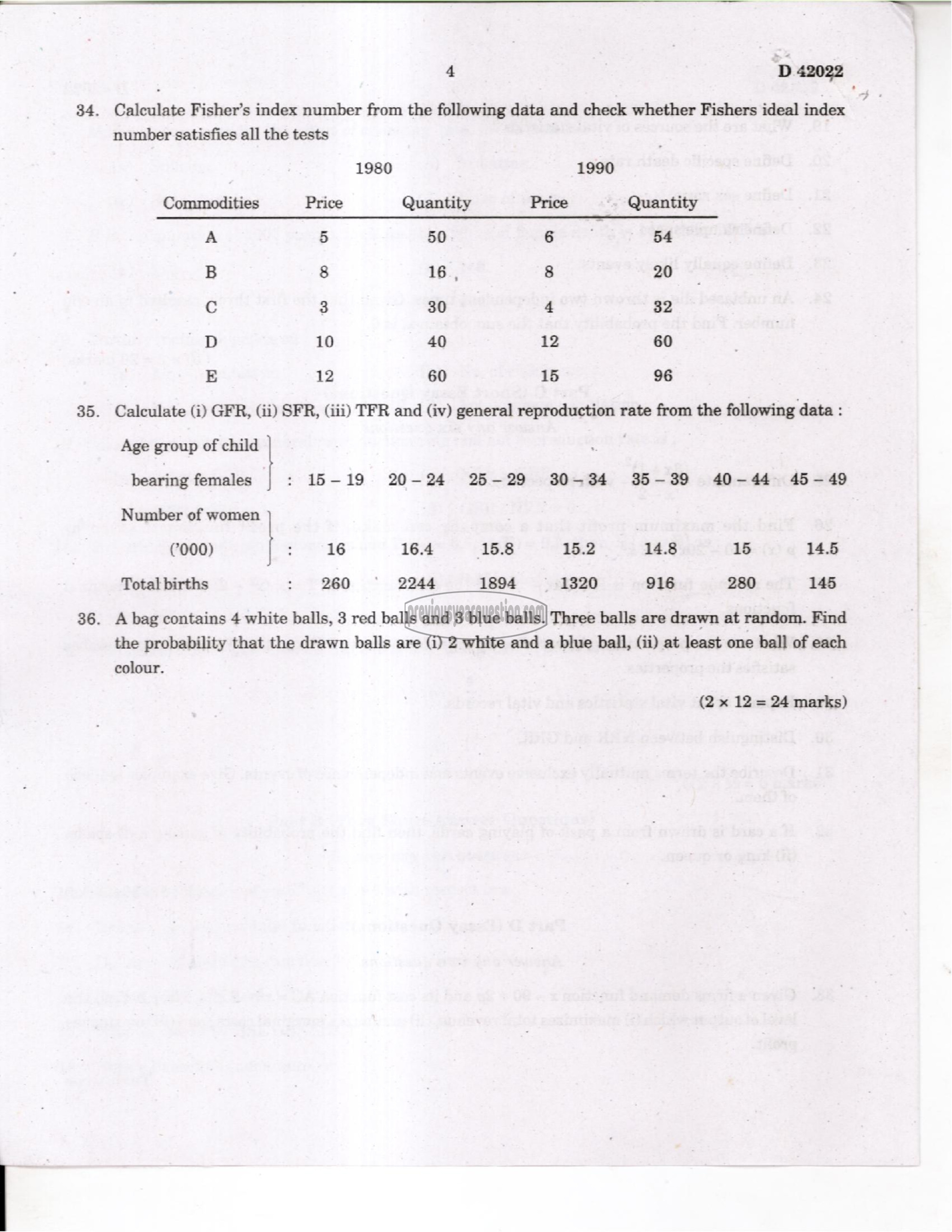 Question Paper - Quantitative Methods for Economic Analysis II-4