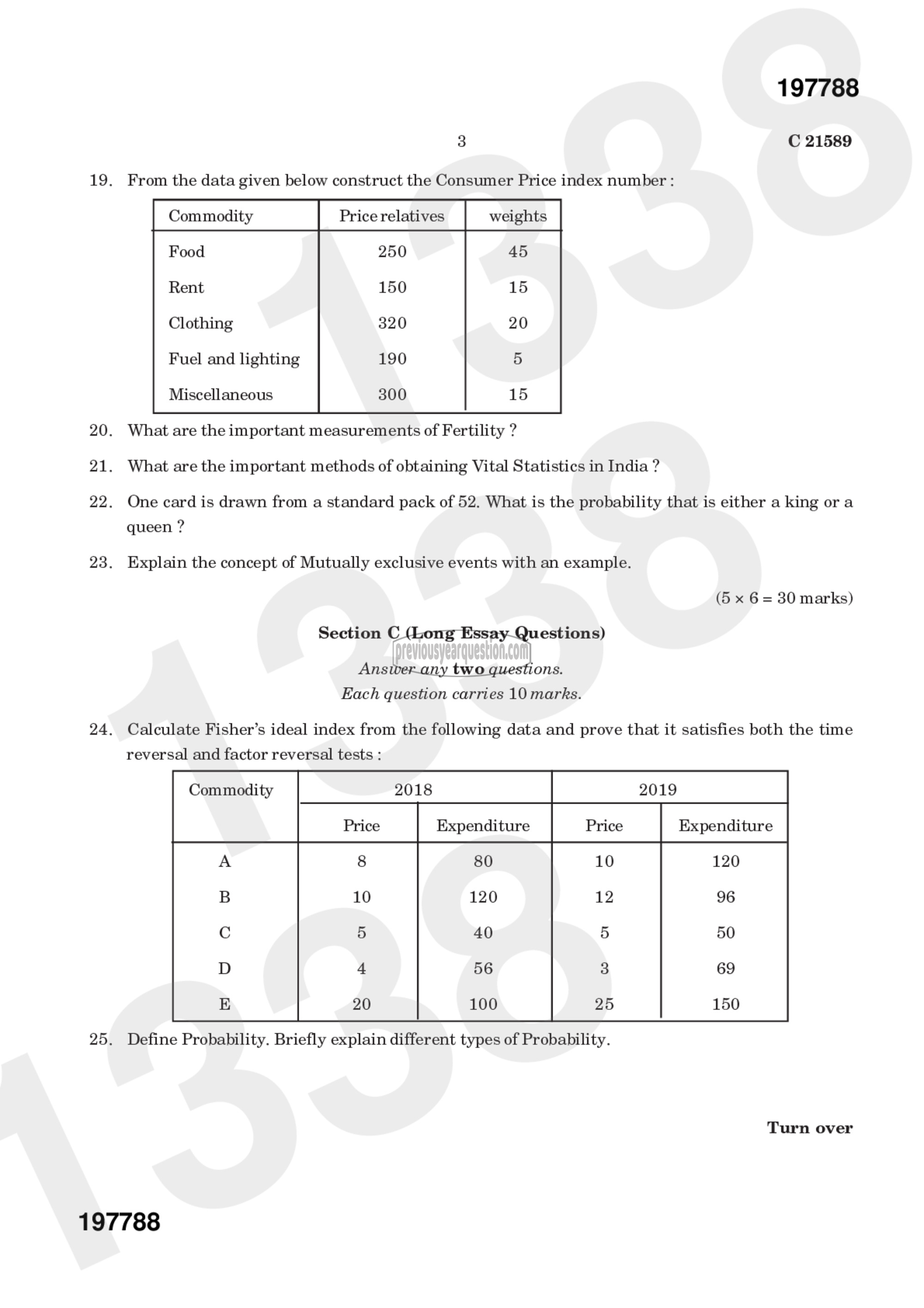 Question Paper - Quantitative Methods for Economic Analysis II-3