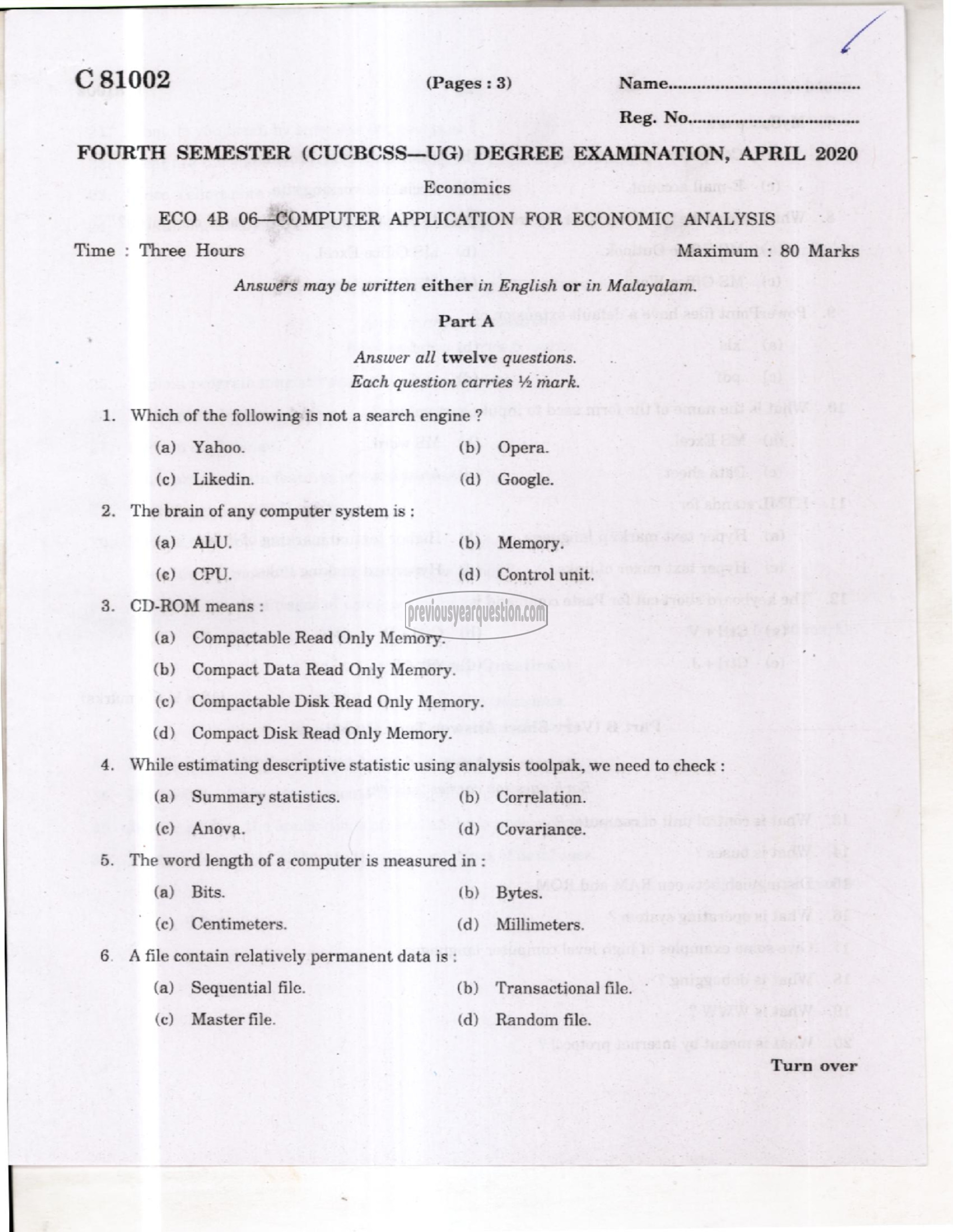 Question Paper - Macroeconomics II-1