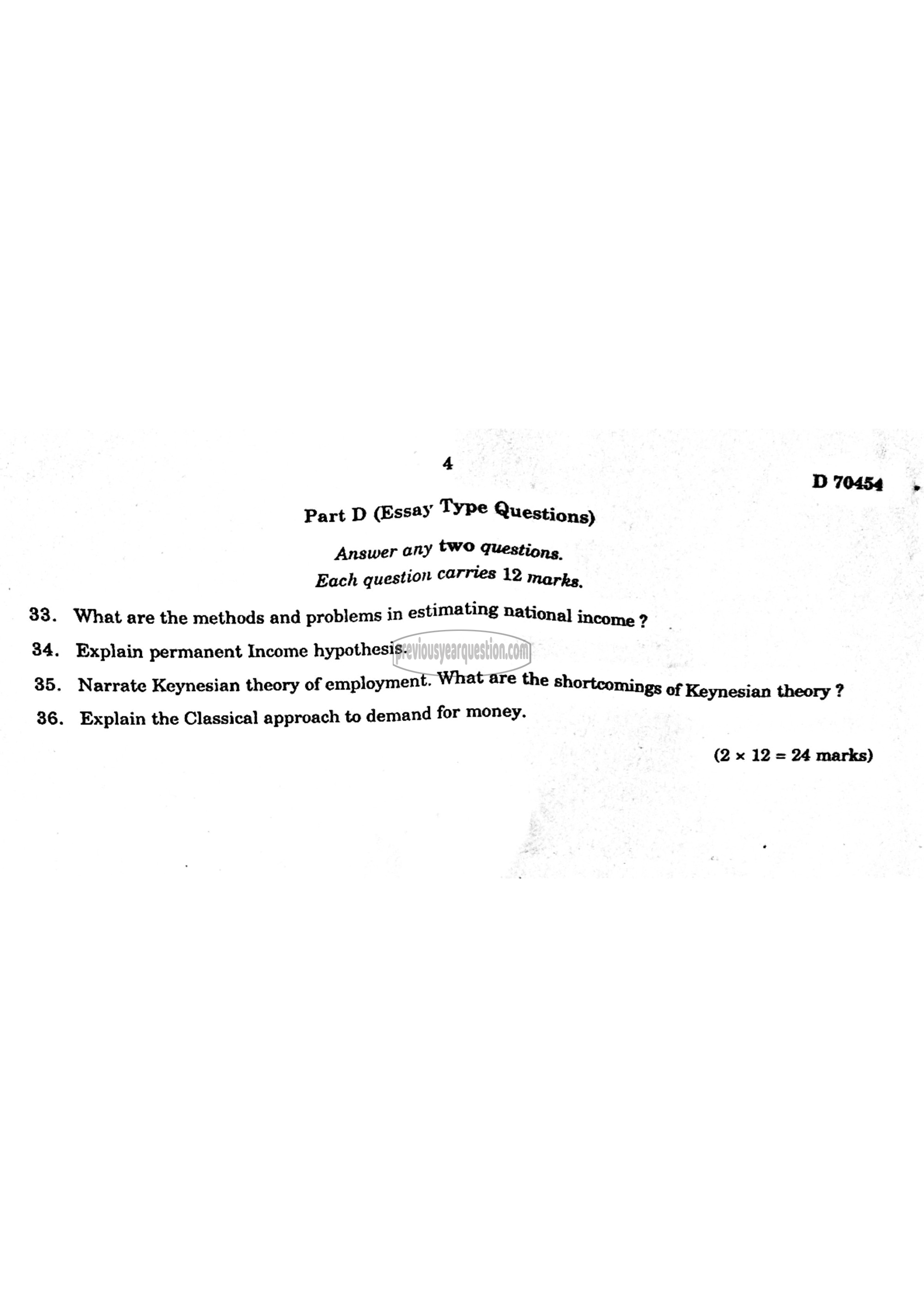 Question Paper - Fiscal Economics-4