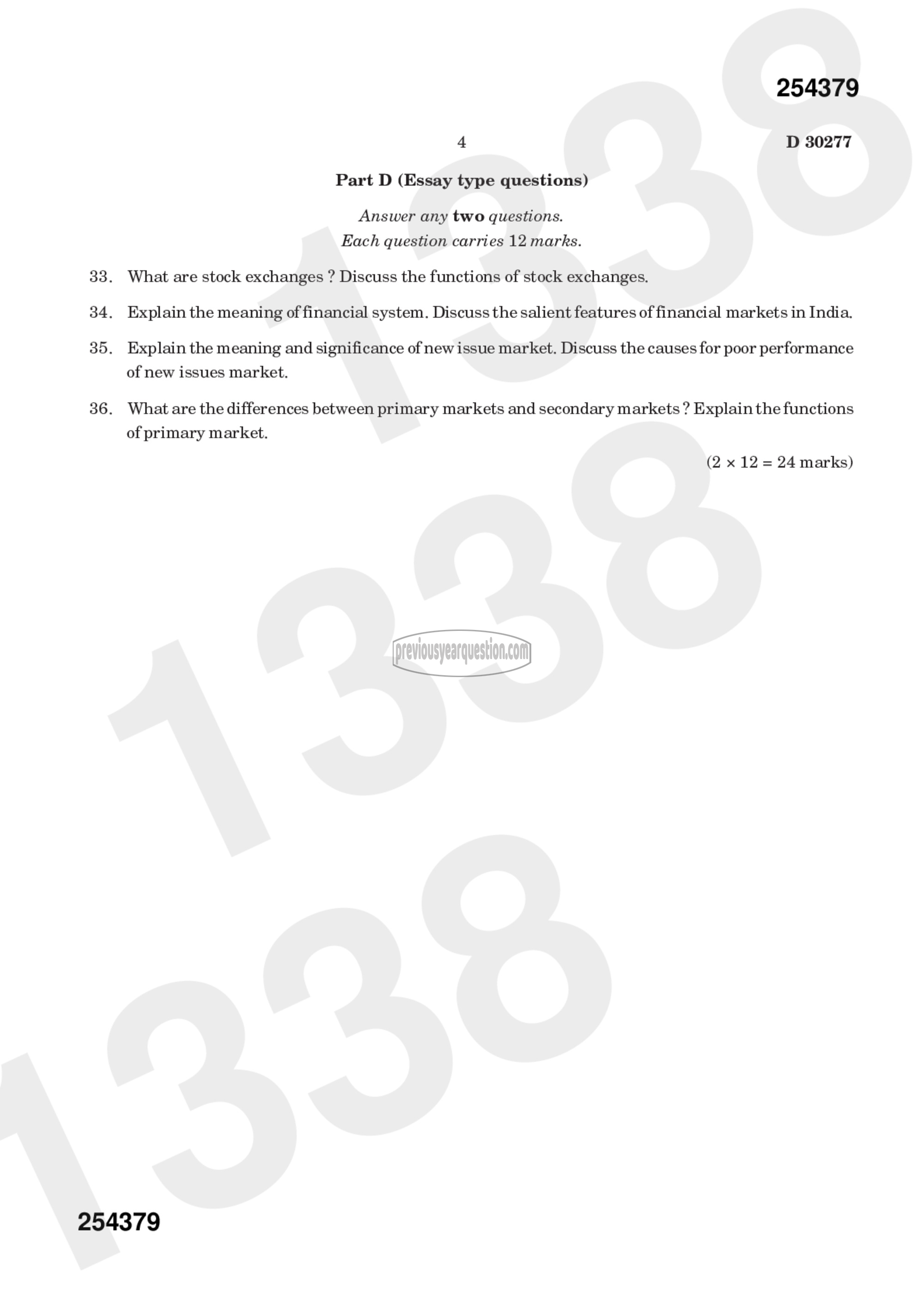 Question Paper - Economics of Capital Market-4