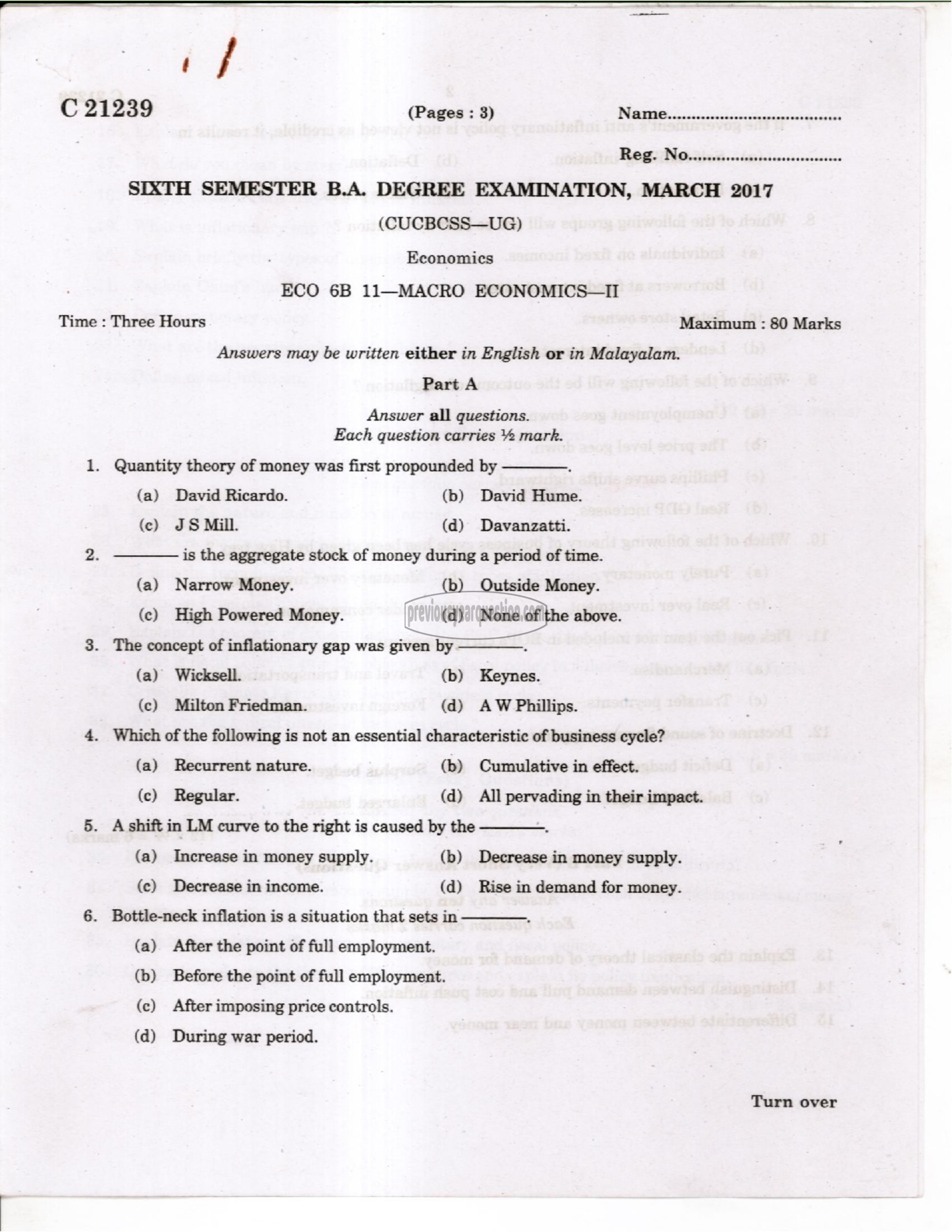 Question Paper - Financial Economics-1