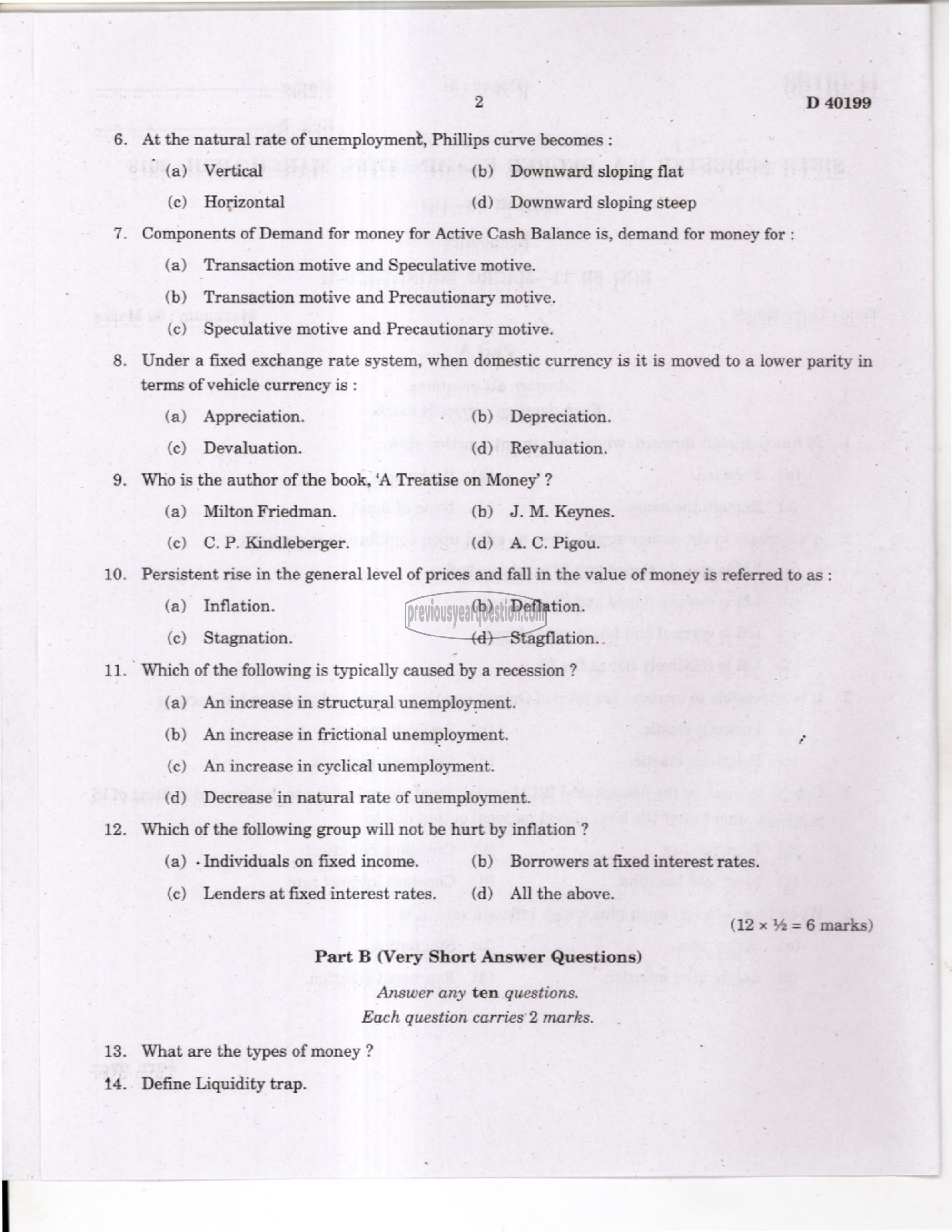 Question Paper - Financial Economics-2