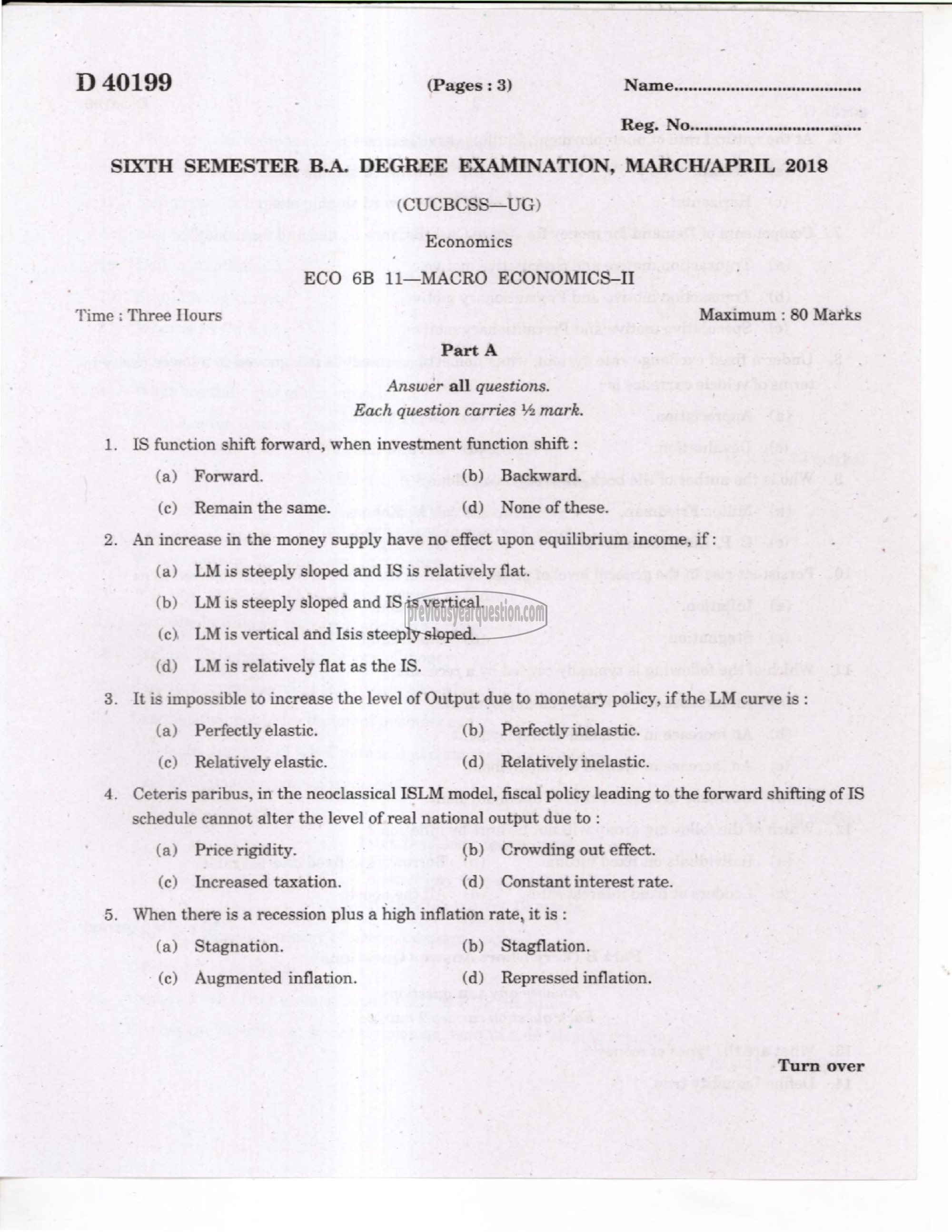 Question Paper - Financial Economics-1