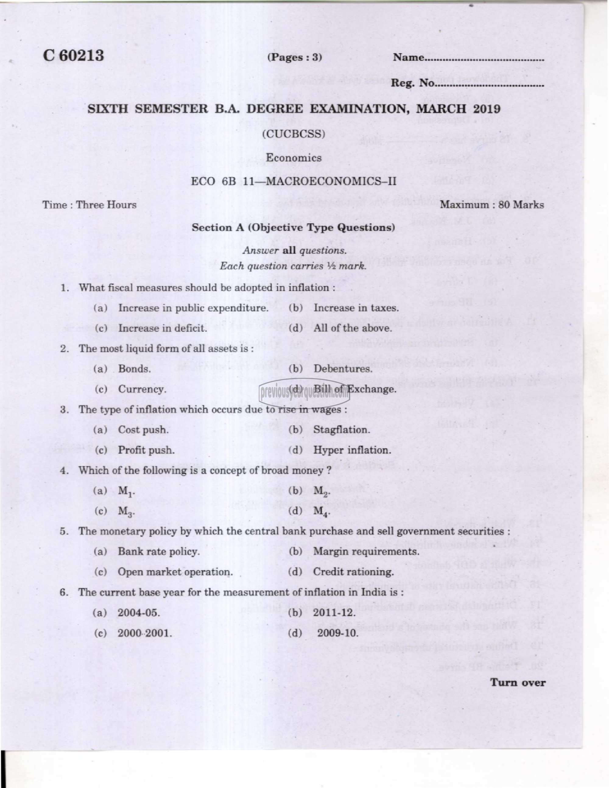 Question Paper - Financial Economics-1